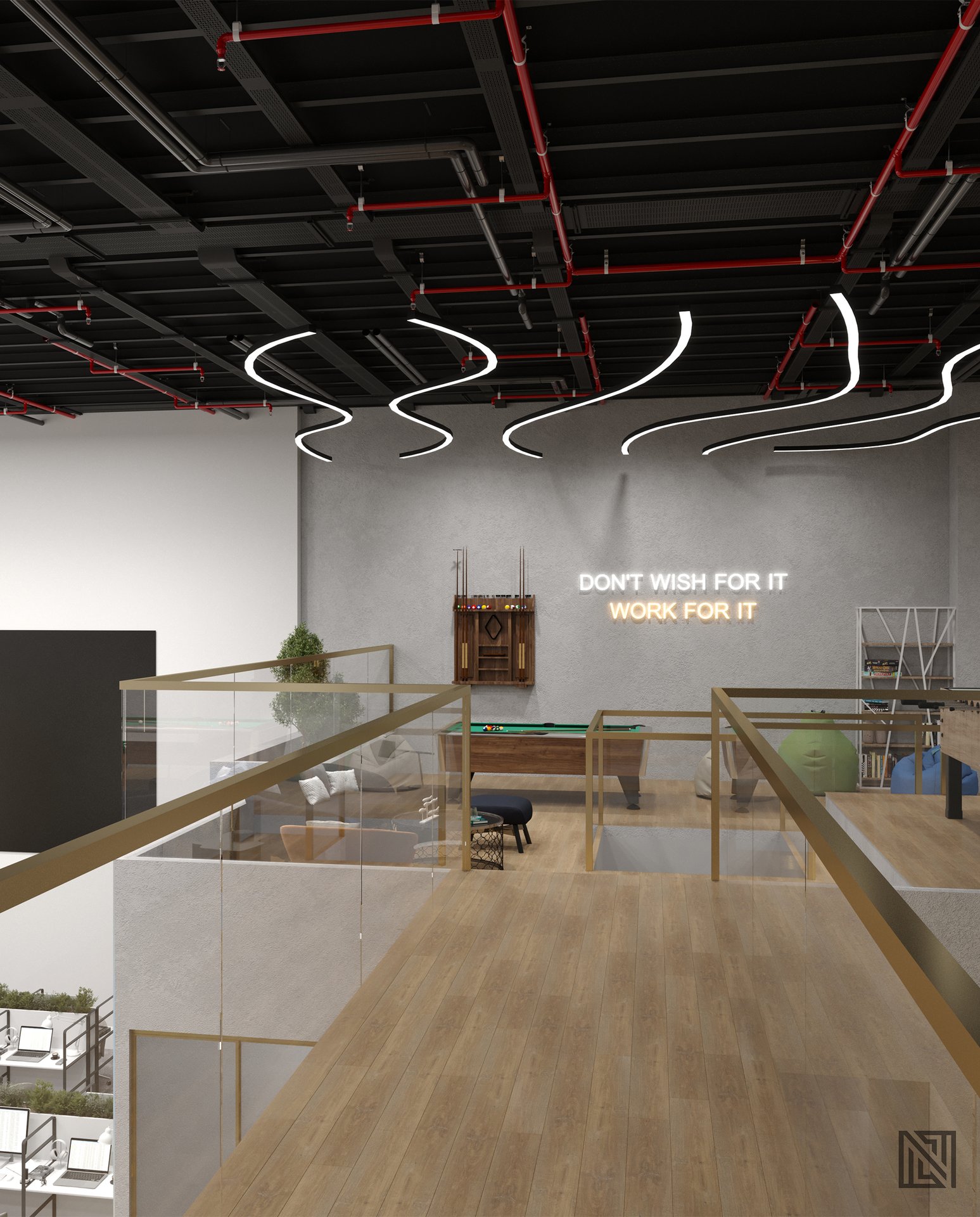 3S Real Estate — Office — commercial, view 13 of 18, Dubai, UAE. 3ds Max · Corona render by Nasmeer VM.