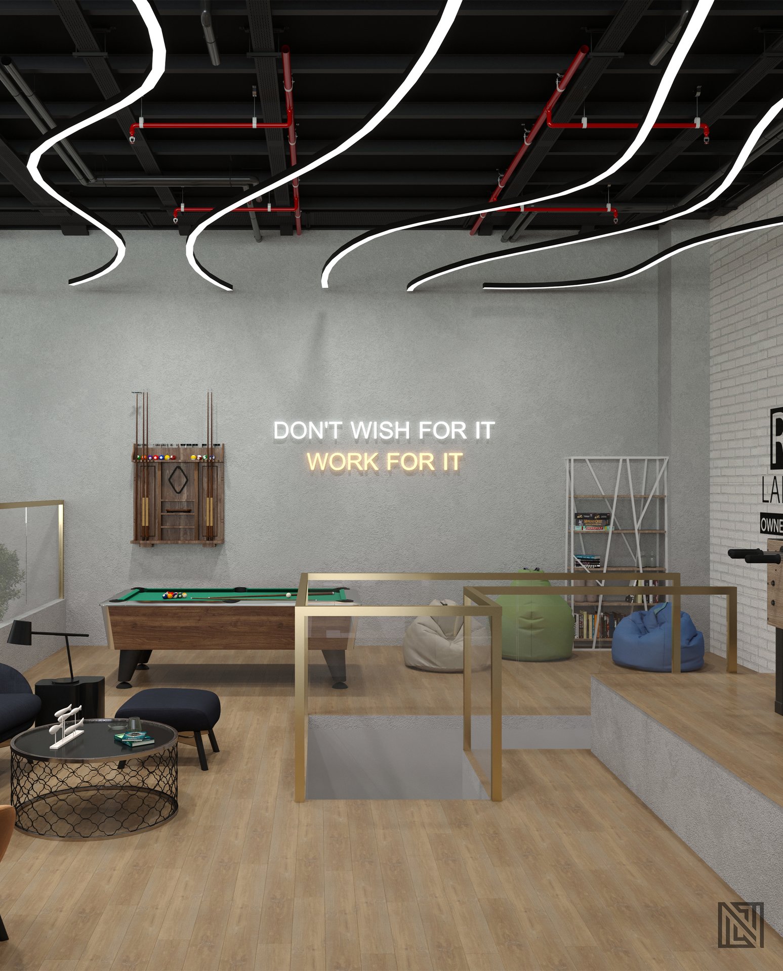 3S Real Estate — Office — commercial, view 14 of 18, Dubai, UAE. 3ds Max · Corona render by Nasmeer VM.
