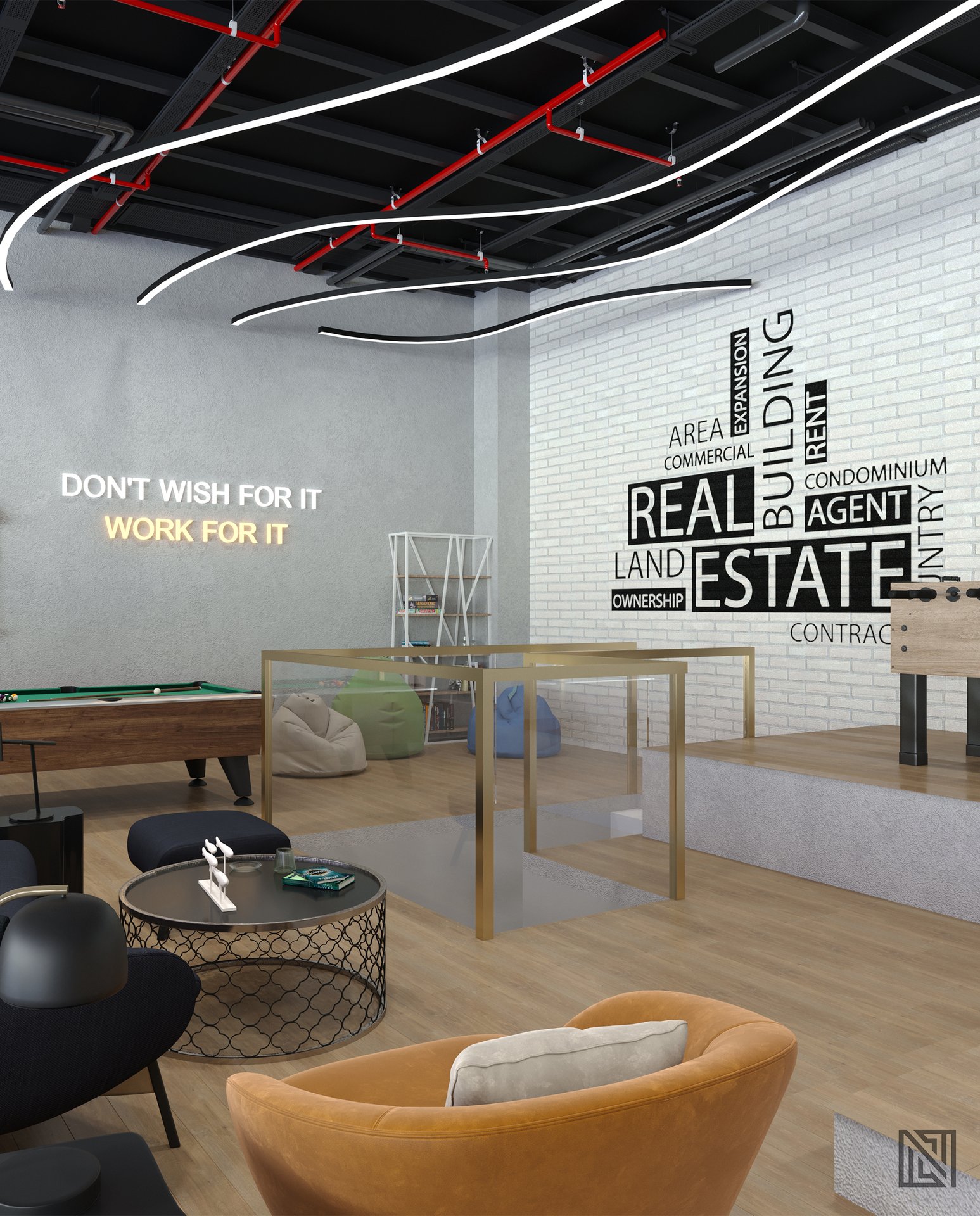 3S Real Estate — Office — commercial, view 15 of 18, Dubai, UAE. 3ds Max · Corona render by Nasmeer VM.