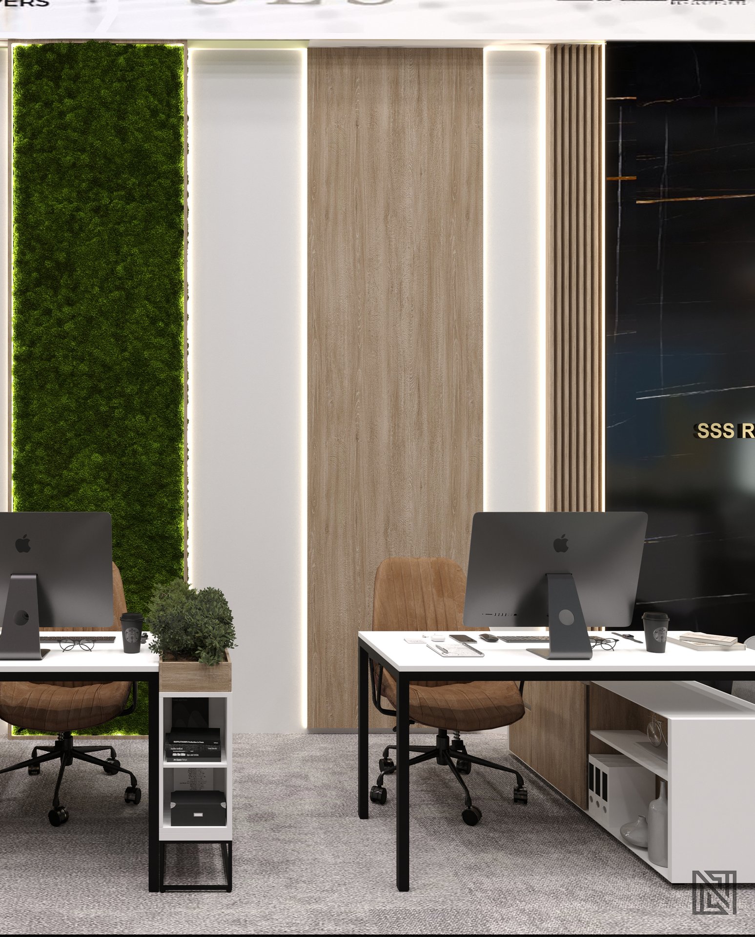 3S Real Estate — Office — commercial, view 9 of 18, Dubai, UAE. 3ds Max · Corona render by Nasmeer VM.