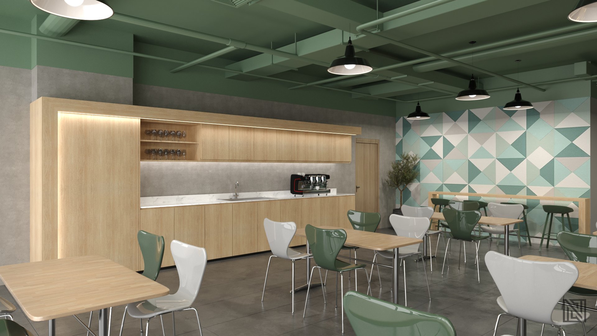 ADQ Office — commercial, view 10 of 12, Abu Dhabi, UAE. 3ds Max · Corona render by Nasmeer VM.
