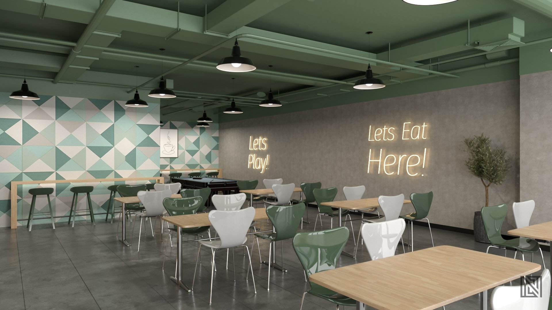 ADQ Office — commercial, view 12 of 12, Abu Dhabi, UAE. 3ds Max · Corona render by Nasmeer VM.