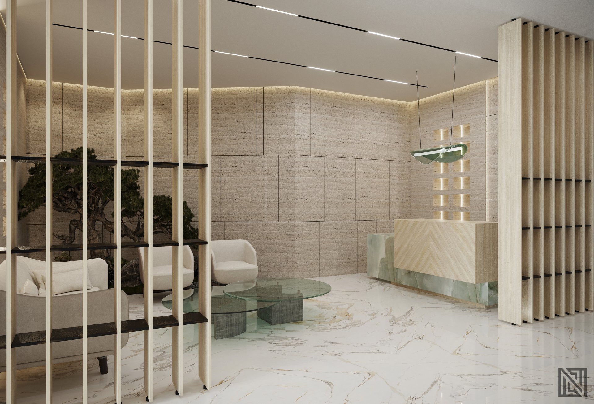 ATGC Project — architecture, view 12 of 37, Radiant Square Tower, Abu Dhabi. 3ds Max · Corona render by Nasmeer VM.