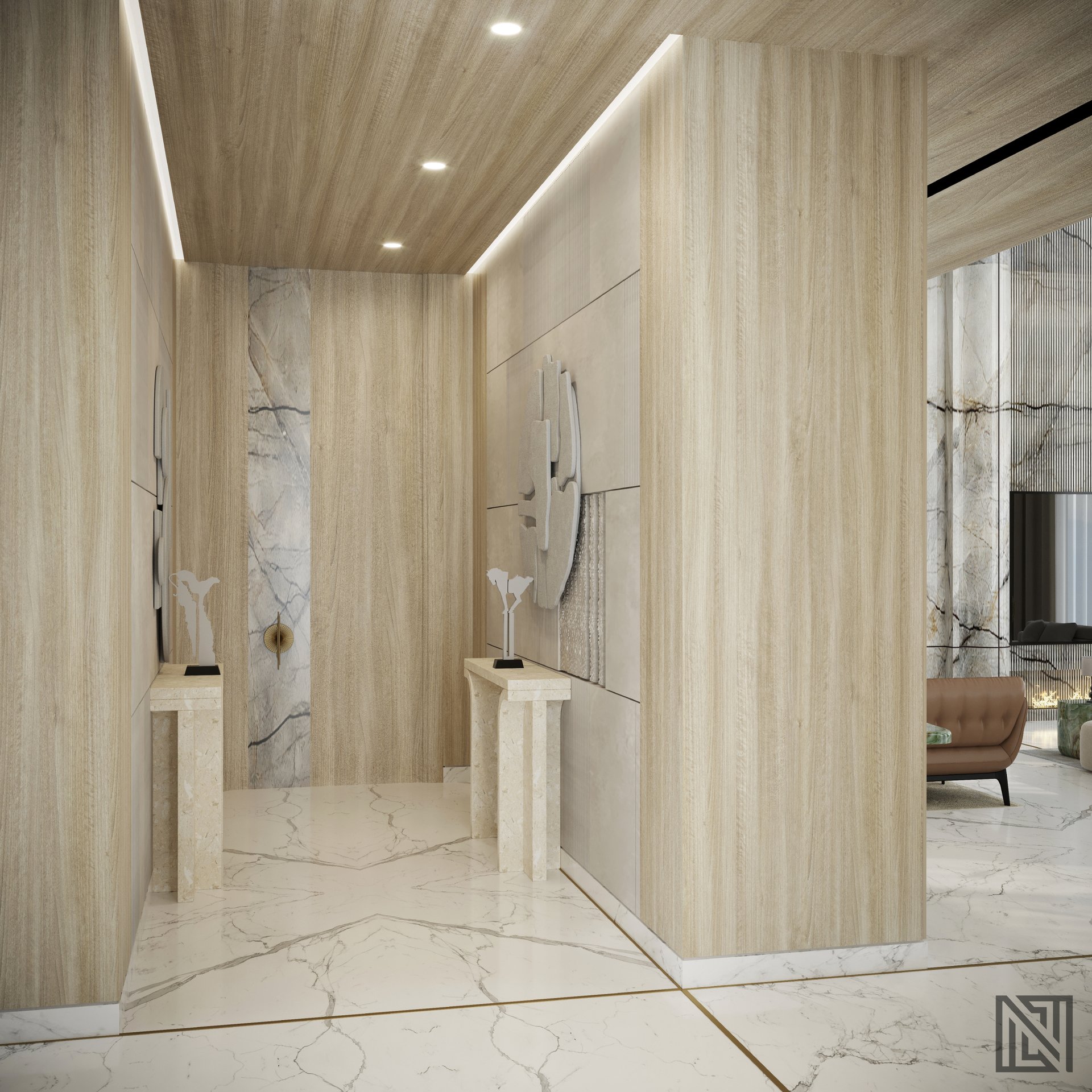 ATGC Project — architecture, view 17 of 37, Radiant Square Tower, Abu Dhabi. 3ds Max · Corona render by Nasmeer VM.