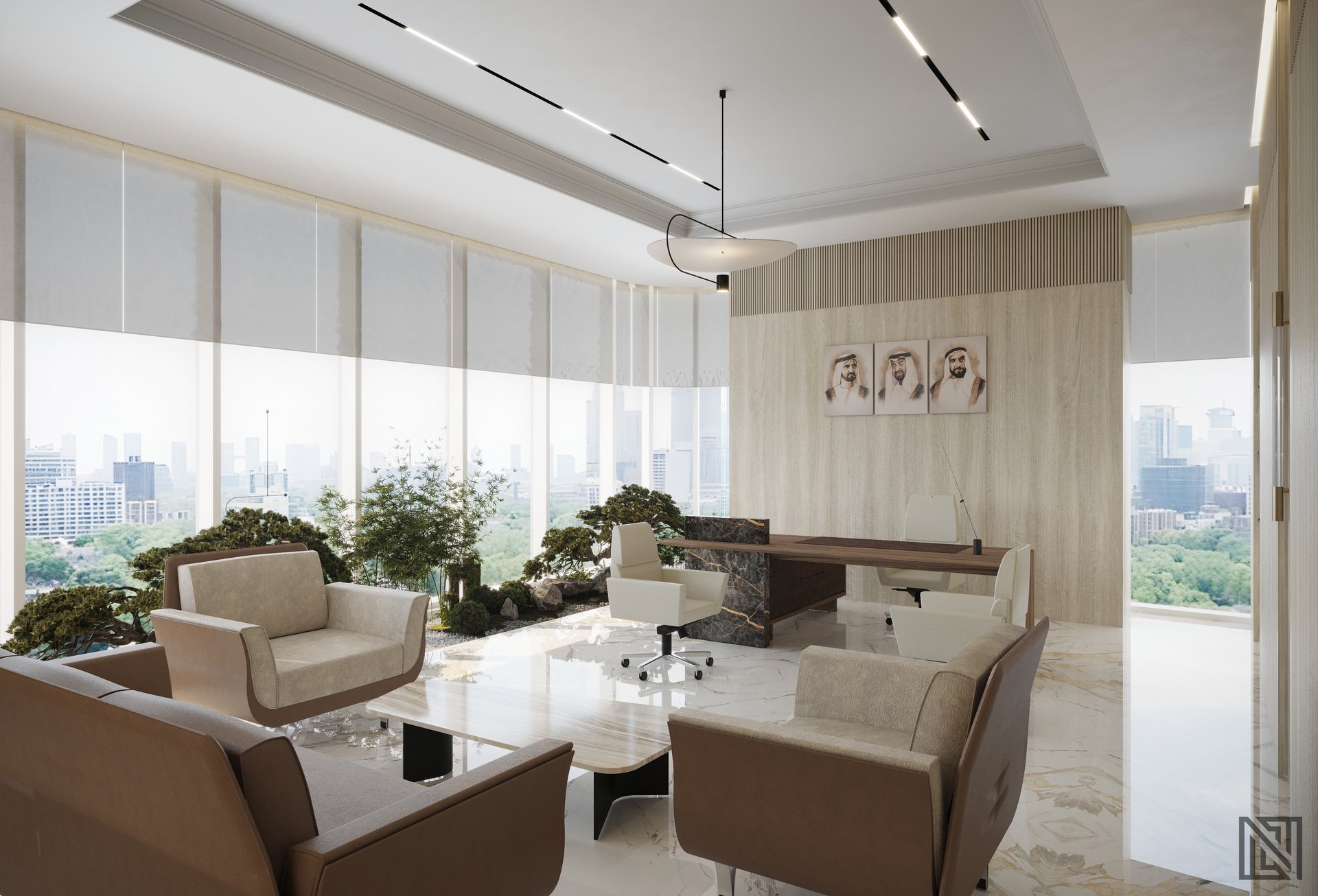 ATGC Project — architecture, view 19 of 37, Radiant Square Tower, Abu Dhabi. 3ds Max · Corona render by Nasmeer VM.
