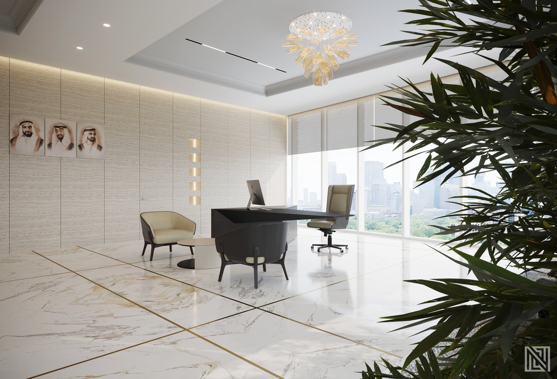ATGC Project — architecture, view 26 of 37, Radiant Square Tower, Abu Dhabi. 3ds Max · Corona render by Nasmeer VM.