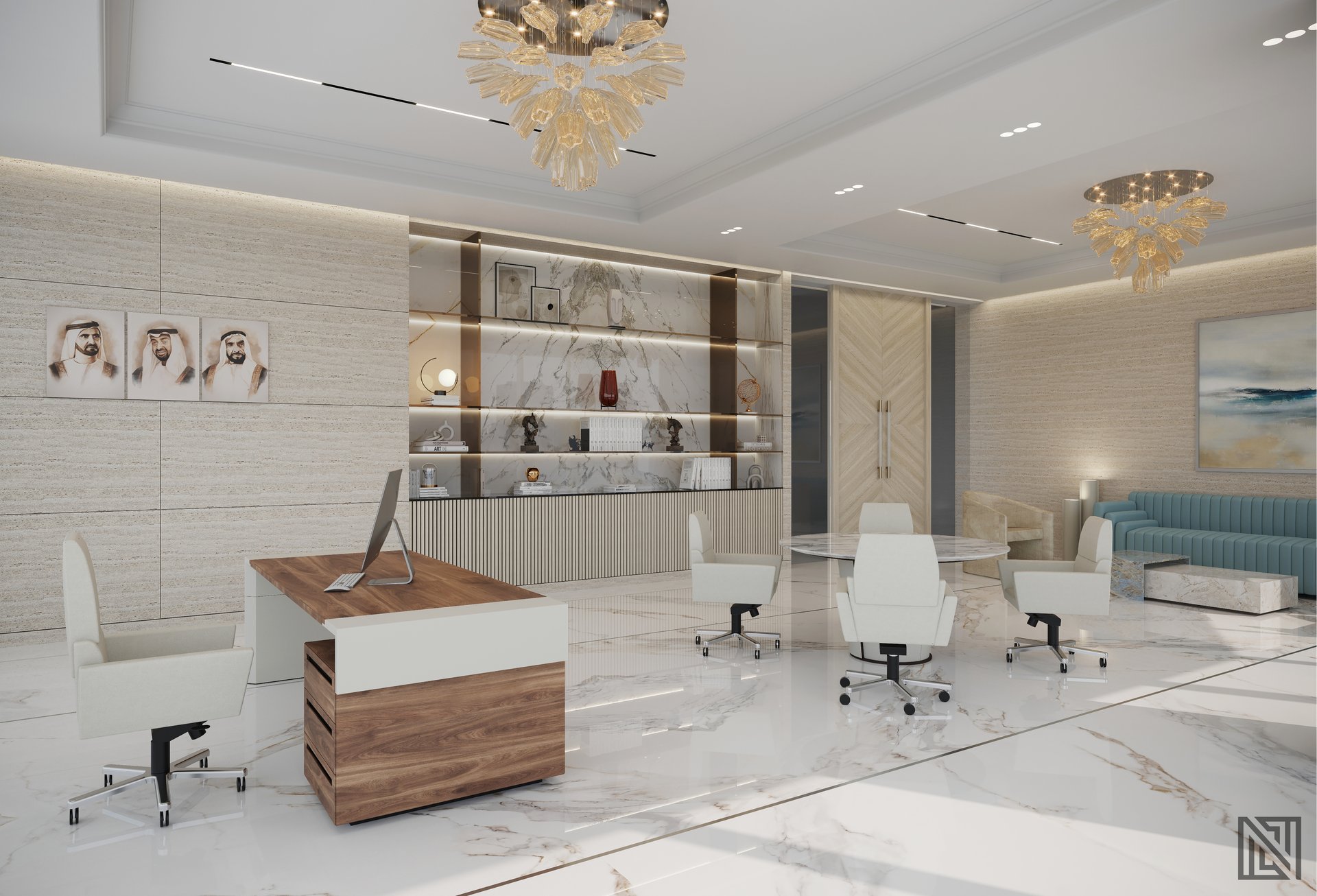 ATGC Project — architecture, view 27 of 37, Radiant Square Tower, Abu Dhabi. 3ds Max · Corona render by Nasmeer VM.