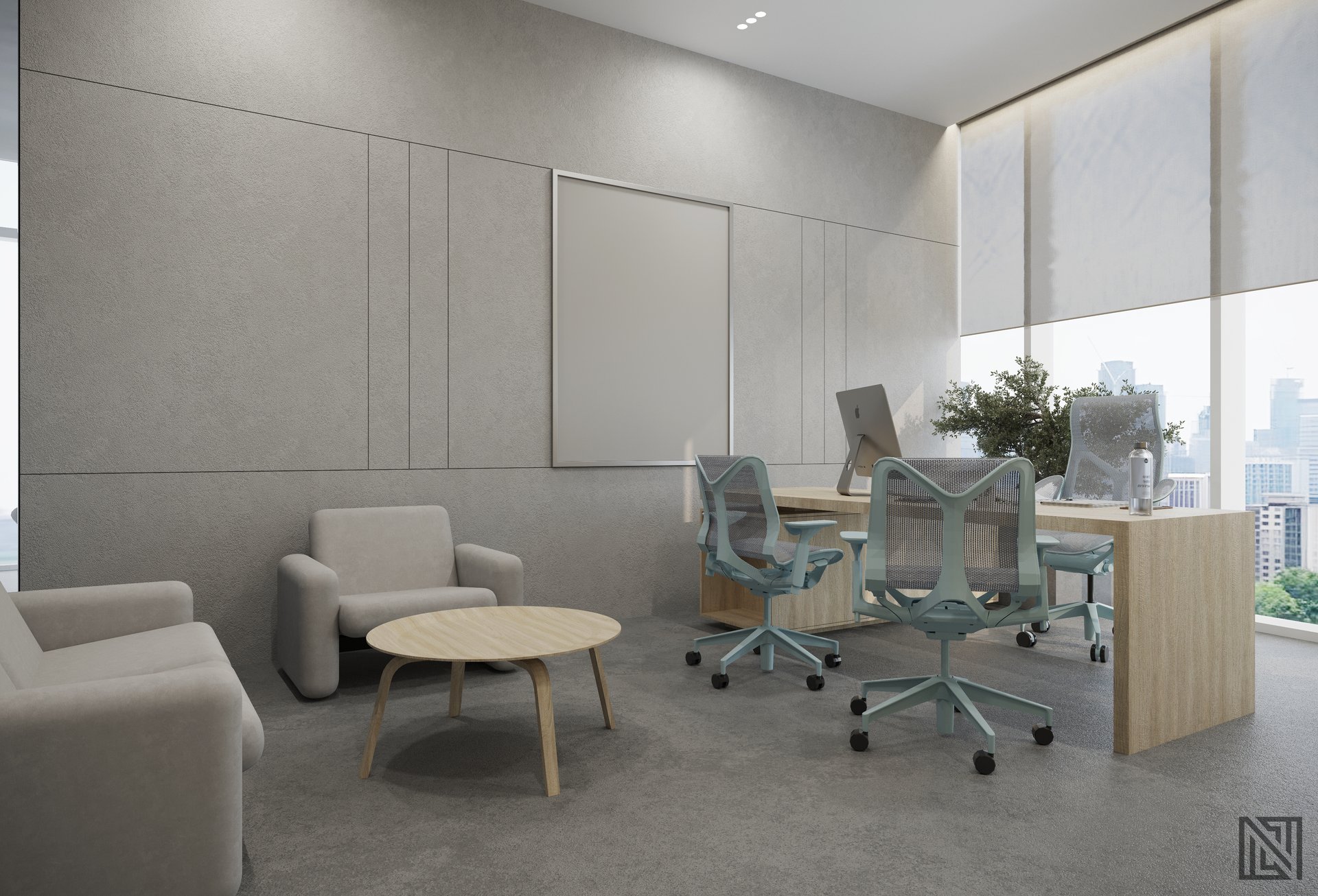 ATGC Project — architecture, view 32 of 37, Radiant Square Tower, Abu Dhabi. 3ds Max · Corona render by Nasmeer VM.