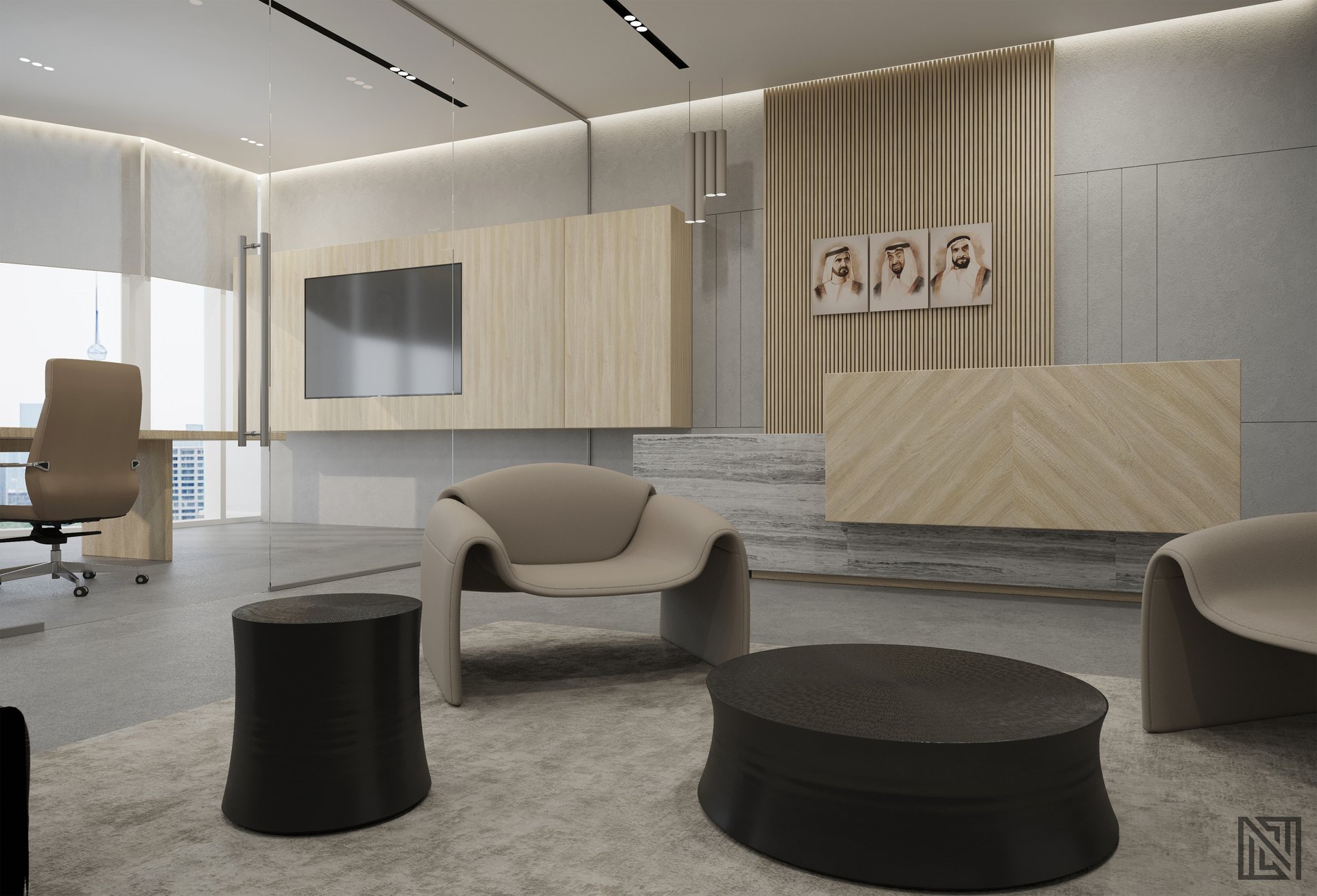 ATGC Project — architecture, view 33 of 37, Radiant Square Tower, Abu Dhabi. 3ds Max · Corona render by Nasmeer VM.