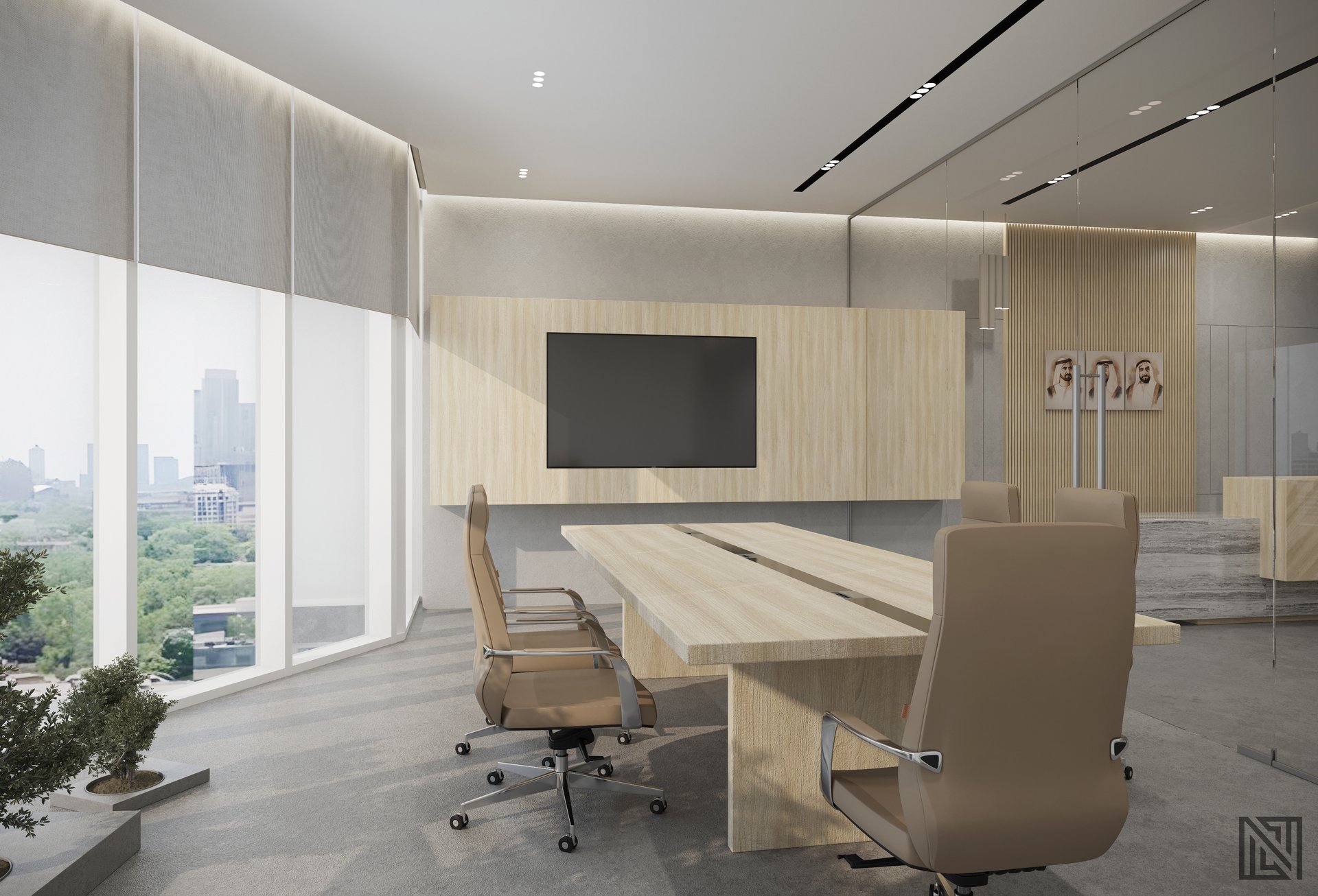 ATGC Project — architecture, view 35 of 37, Radiant Square Tower, Abu Dhabi. 3ds Max · Corona render by Nasmeer VM.