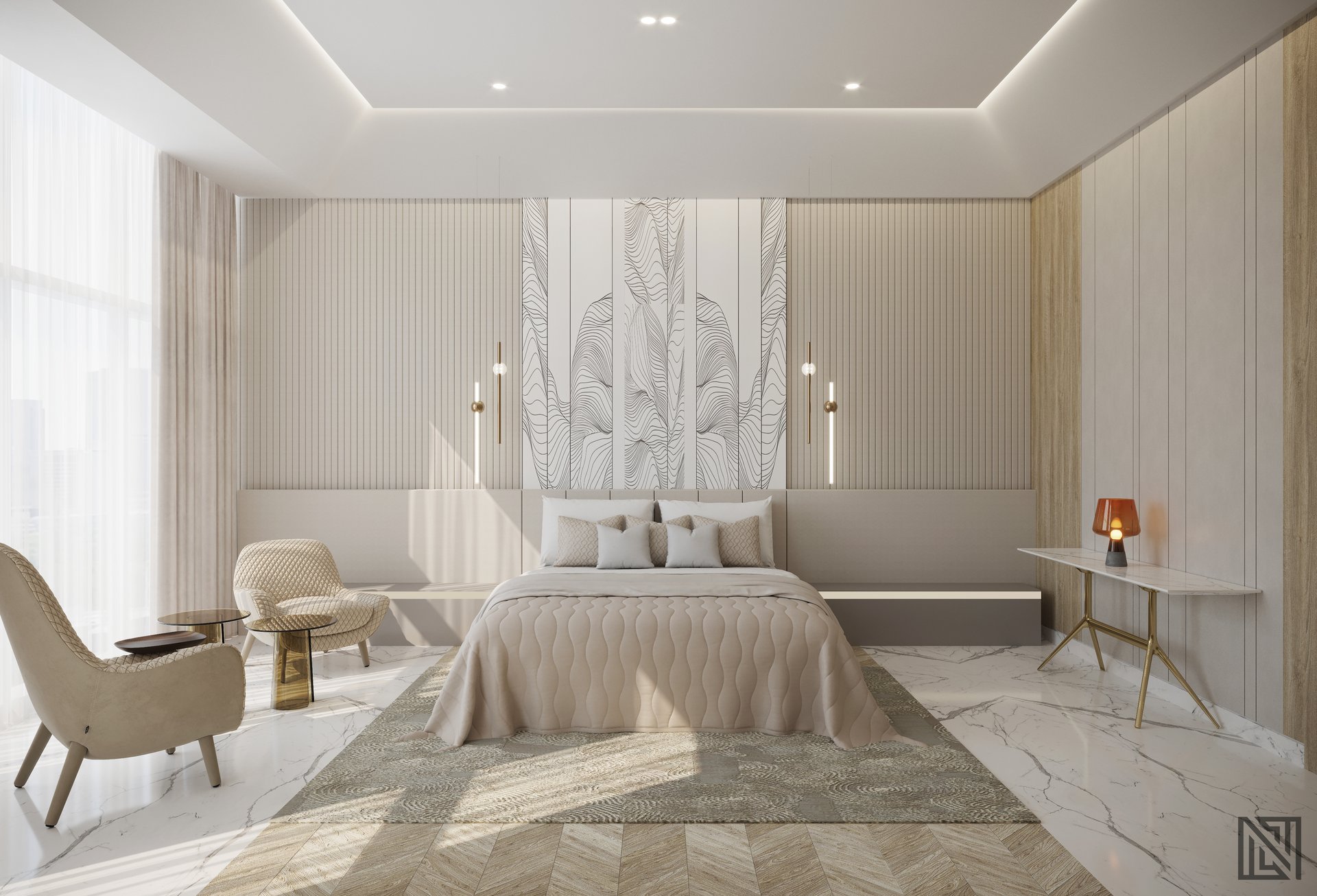 ATGC Project — architecture, view 36 of 37, Radiant Square Tower, Abu Dhabi. 3ds Max · Corona render by Nasmeer VM.