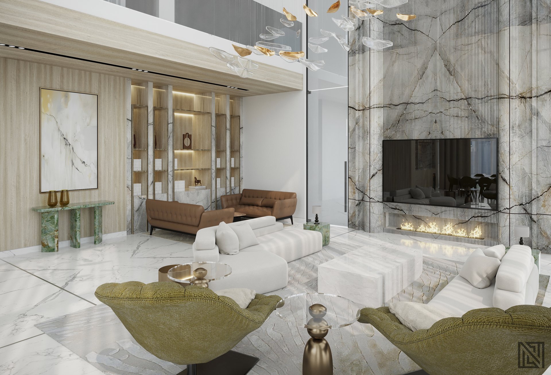 ATGC Project — architecture, view 6 of 37, Radiant Square Tower, Abu Dhabi. 3ds Max · Corona render by Nasmeer VM.