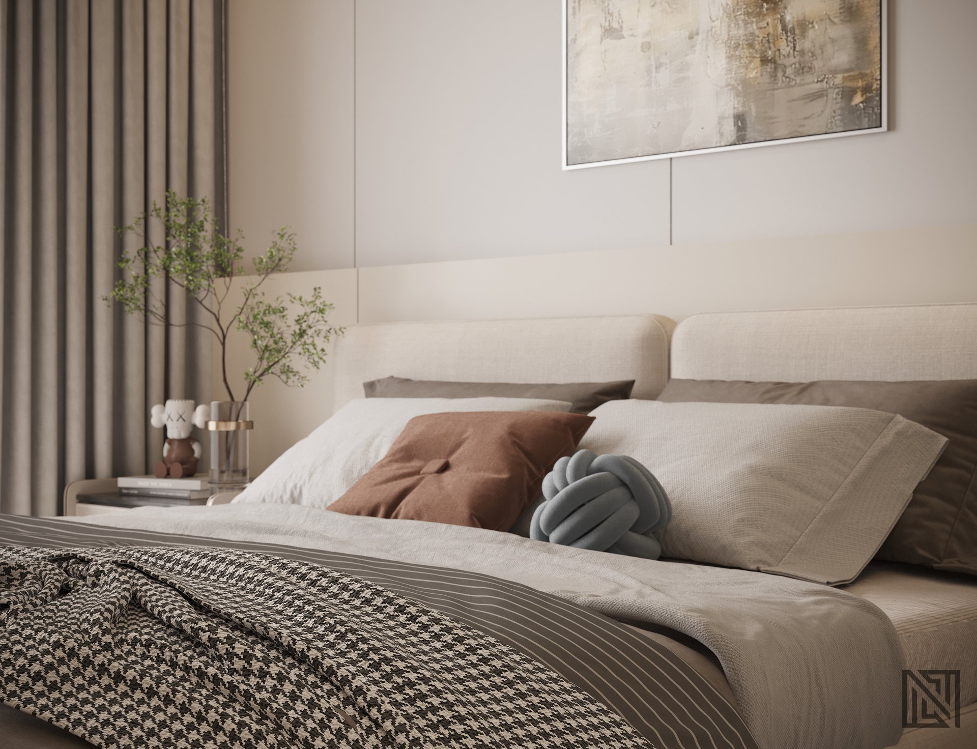 Apartment Interior — interior, view 10 of 12, UAE. 3ds Max · Corona render by Nasmeer VM.