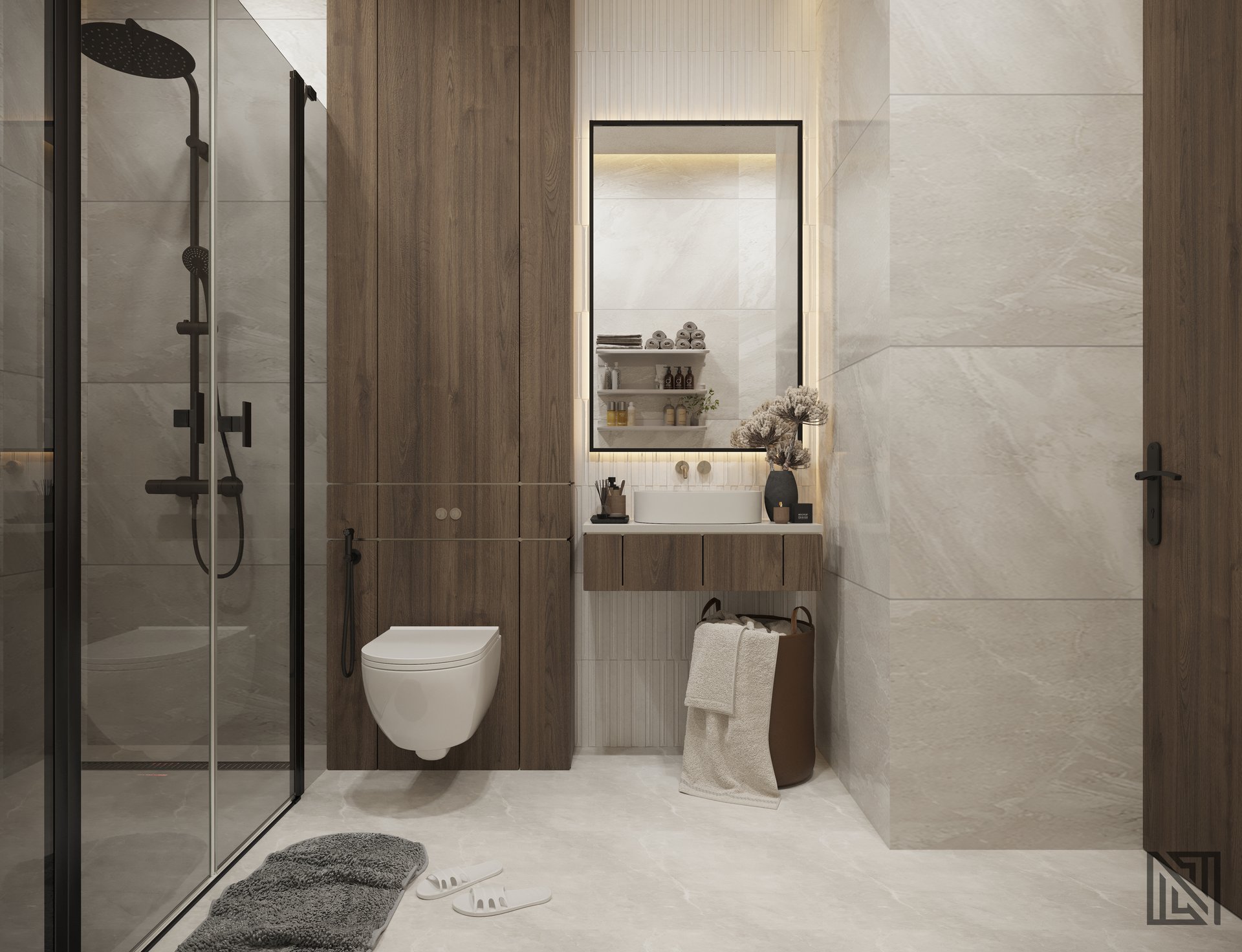 Apartment Interior — interior, view 7 of 12, UAE. 3ds Max · Corona render by Nasmeer VM.