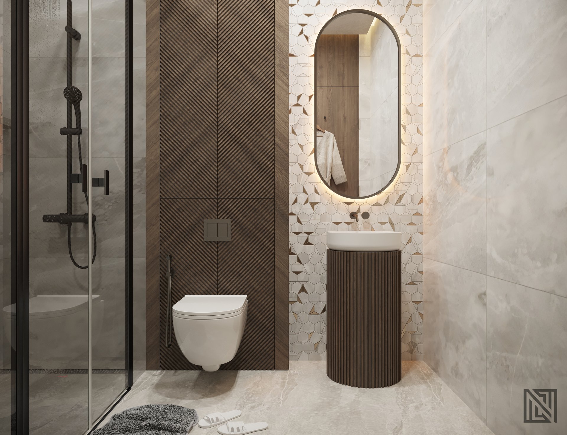 Apartment Interior — interior, view 8 of 12, UAE. 3ds Max · Corona render by Nasmeer VM.