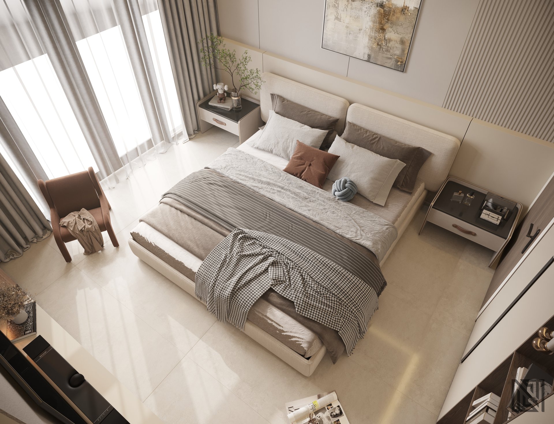 Apartment Interior — interior, view 9 of 12, UAE. 3ds Max · Corona render by Nasmeer VM.