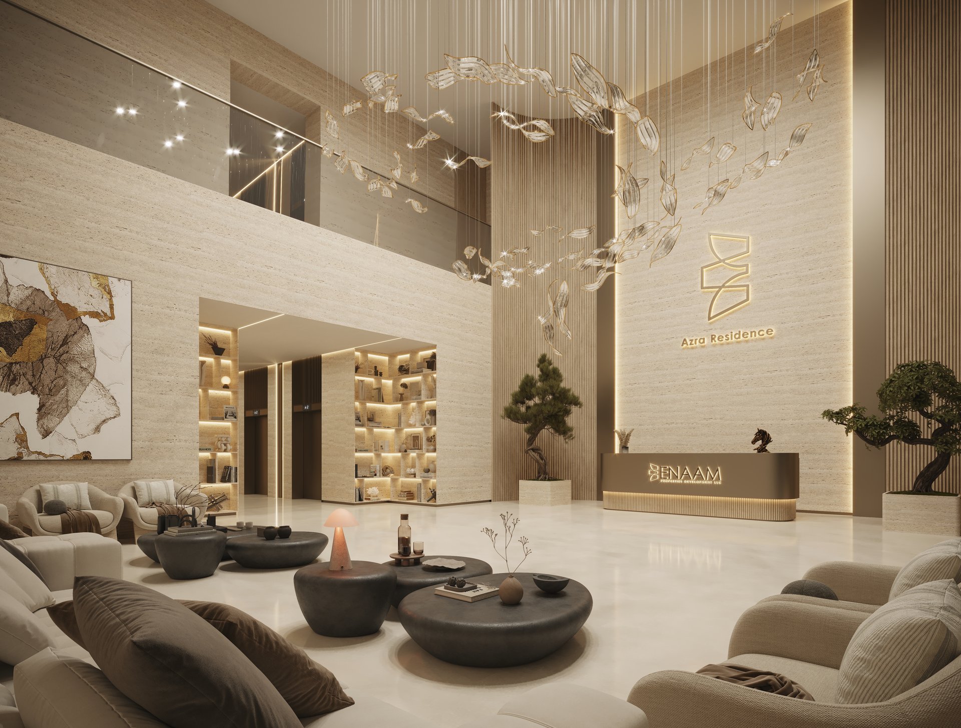 Azra Residence — architecture, view 25 of 74, Beachfront, UAE. 3ds Max · Corona · Lumion render by Nasmeer VM.