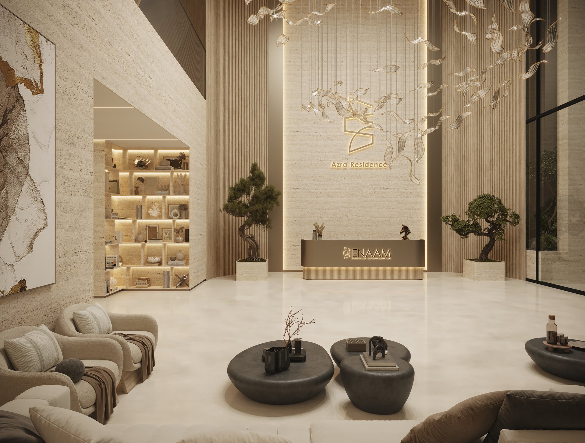 Azra Residence — architecture, view 27 of 74, Beachfront, UAE. 3ds Max · Corona · Lumion render by Nasmeer VM.