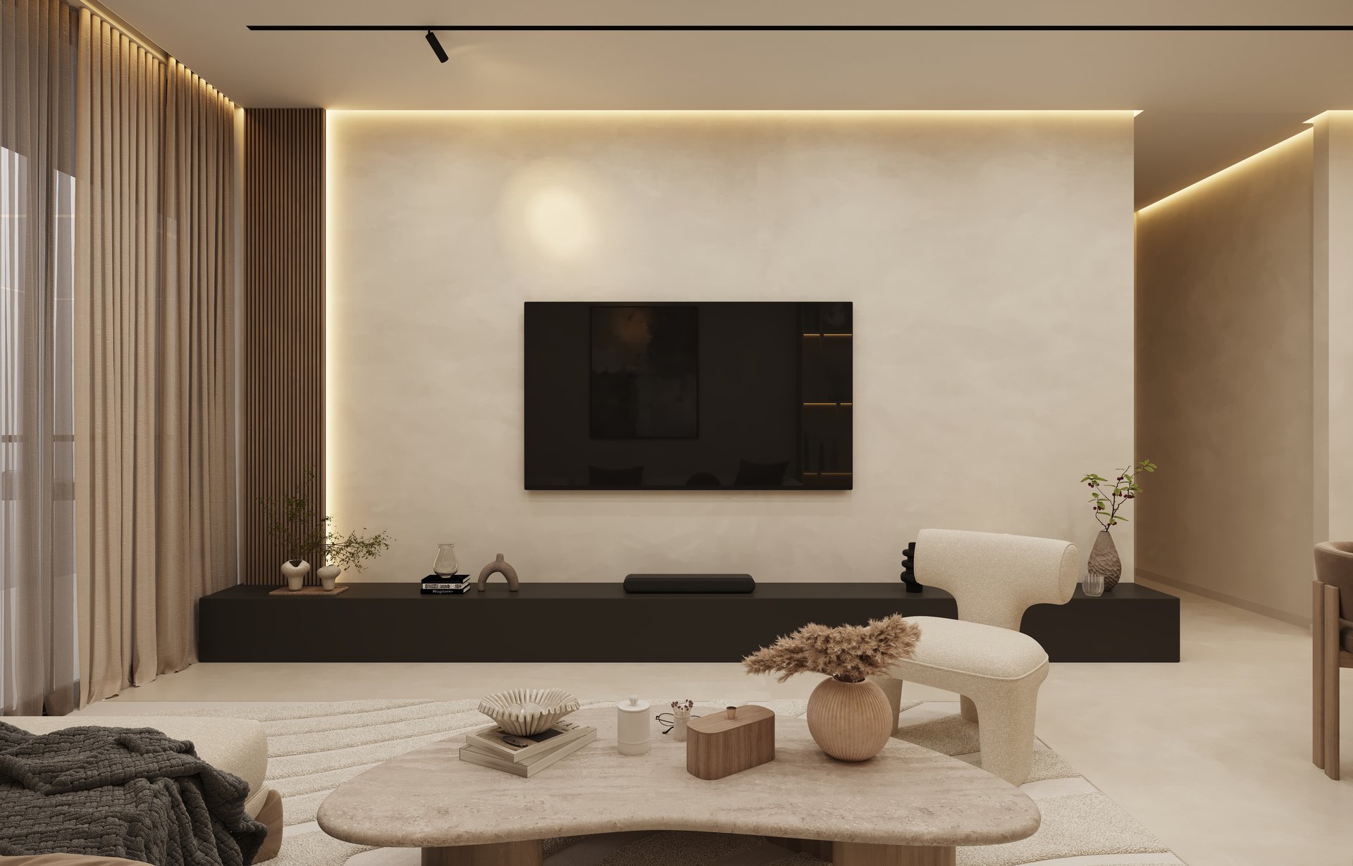 Azra Residence — architecture, view 35 of 74, Beachfront, UAE. 3ds Max · Corona · Lumion render by Nasmeer VM.