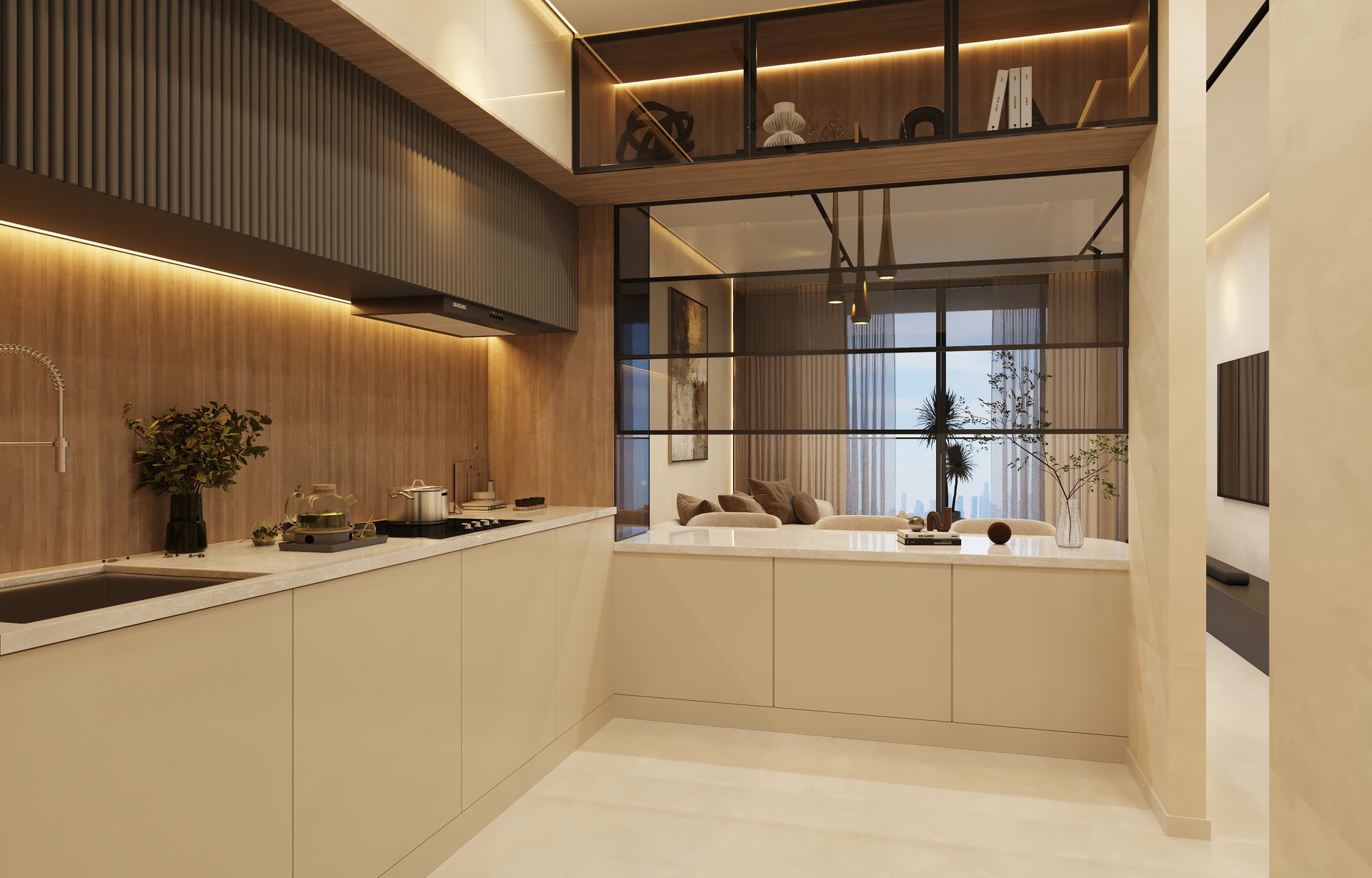 Azra Residence — architecture, view 52 of 74, Beachfront, UAE. 3ds Max · Corona · Lumion render by Nasmeer VM.