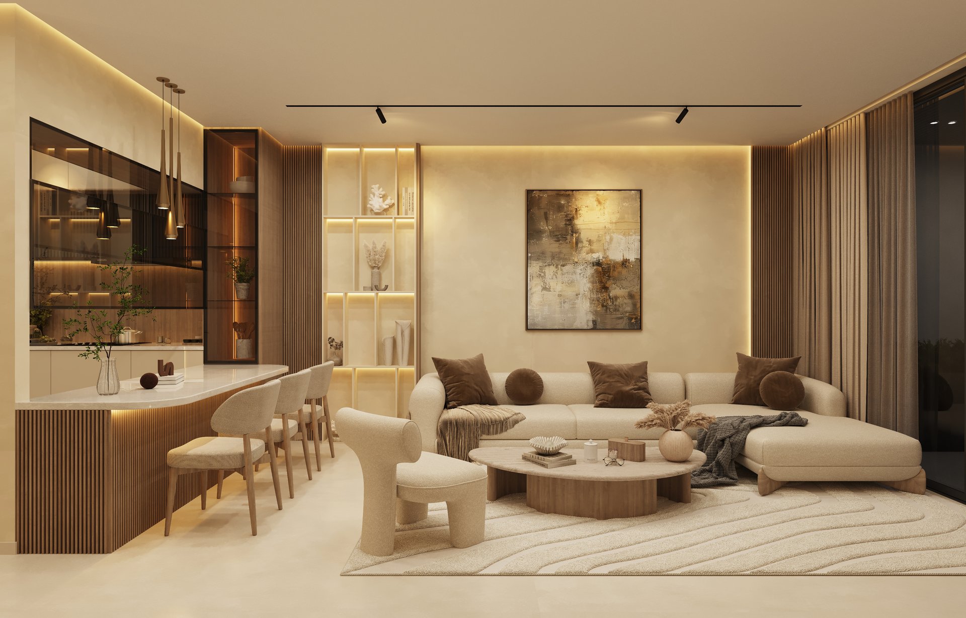 Azra Residence — architecture, view 53 of 74, Beachfront, UAE. 3ds Max · Corona · Lumion render by Nasmeer VM.