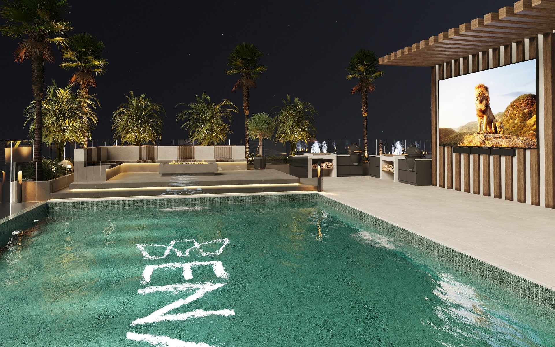 Azra Residence — architecture, view 66 of 74, Beachfront, UAE. 3ds Max · Corona · Lumion render by Nasmeer VM.