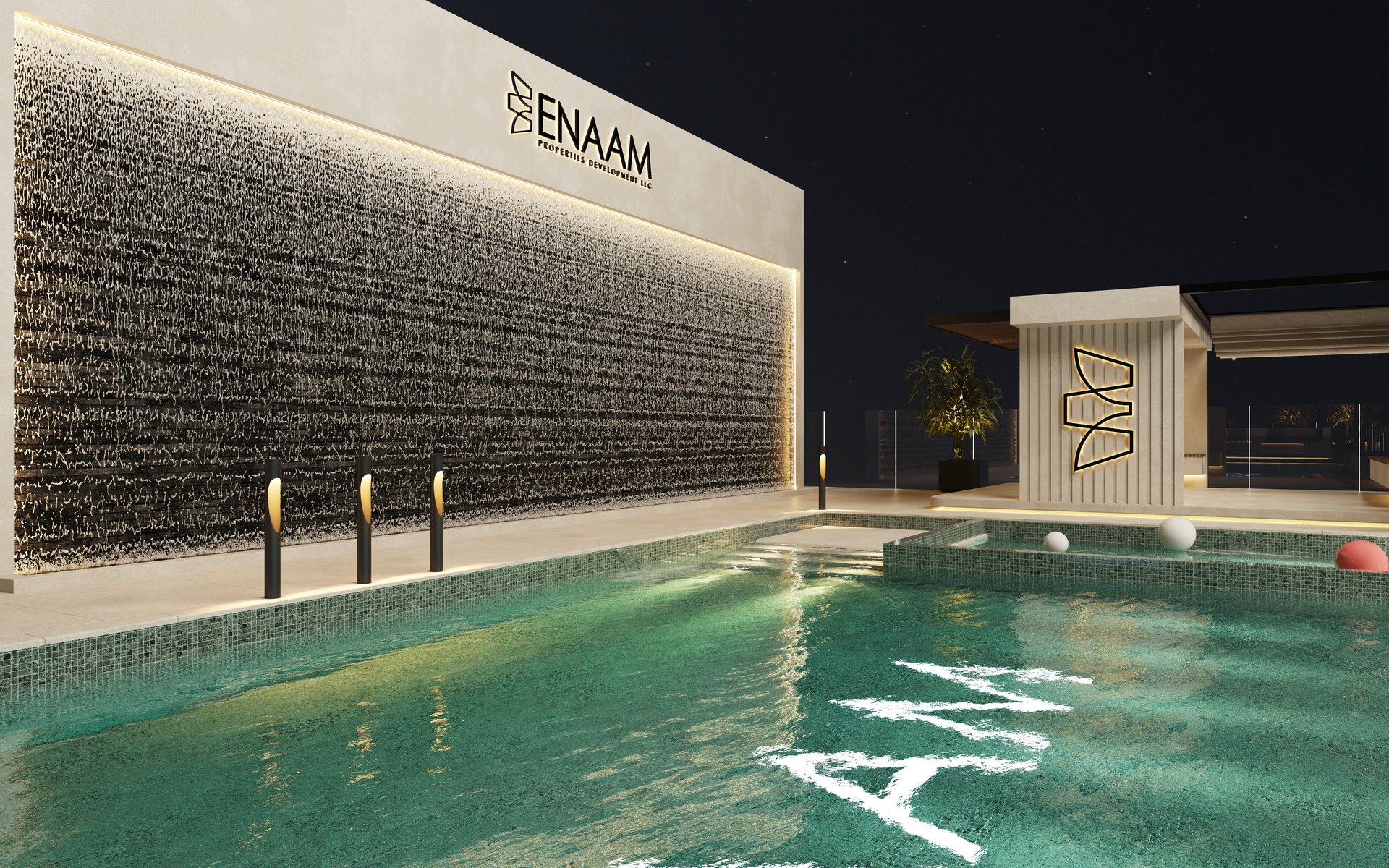Azra Residence — architecture, view 67 of 74, Beachfront, UAE. 3ds Max · Corona · Lumion render by Nasmeer VM.