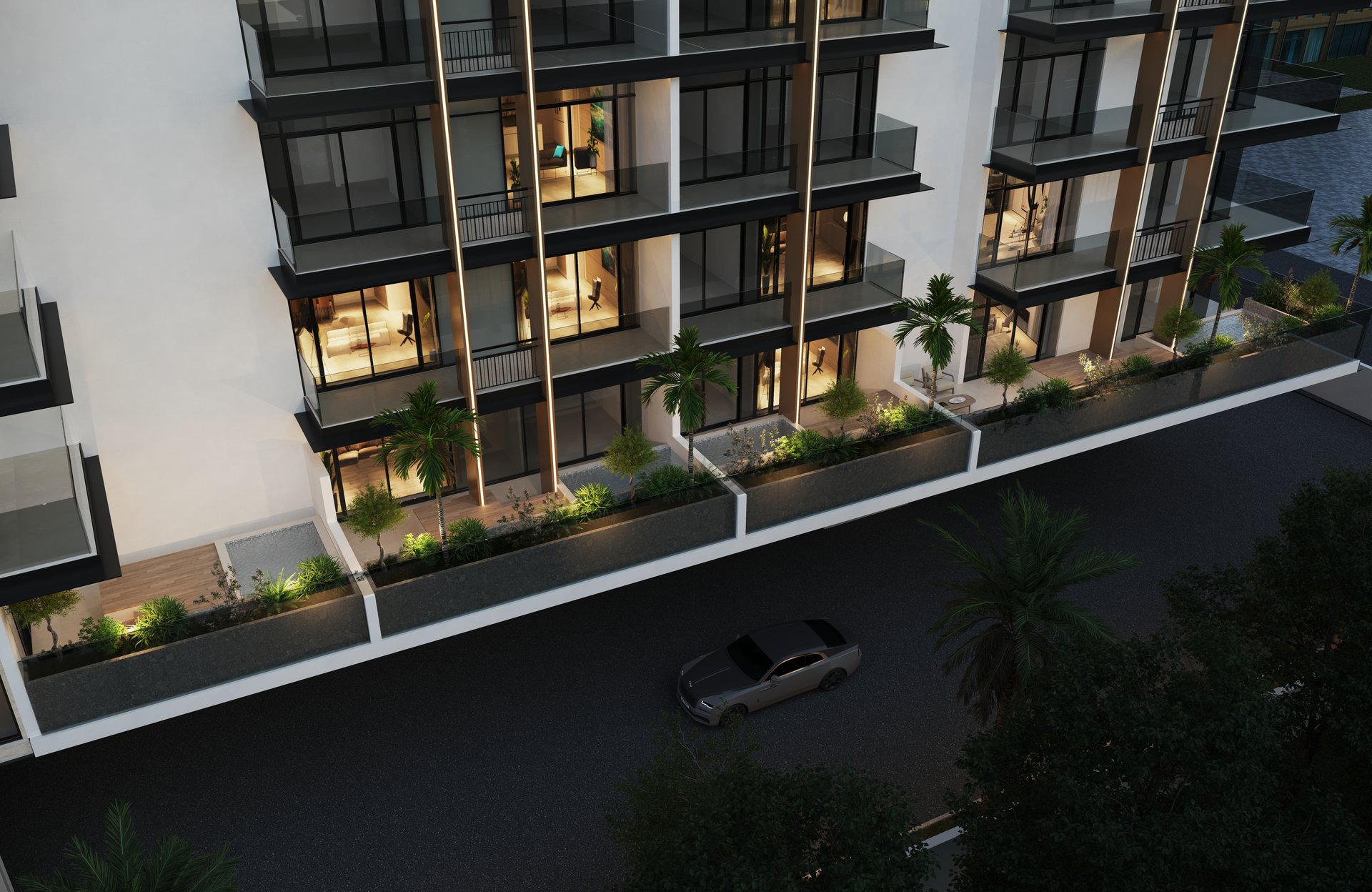 Azra Residence — architecture, view 9 of 74, Beachfront, UAE. 3ds Max · Corona · Lumion render by Nasmeer VM.