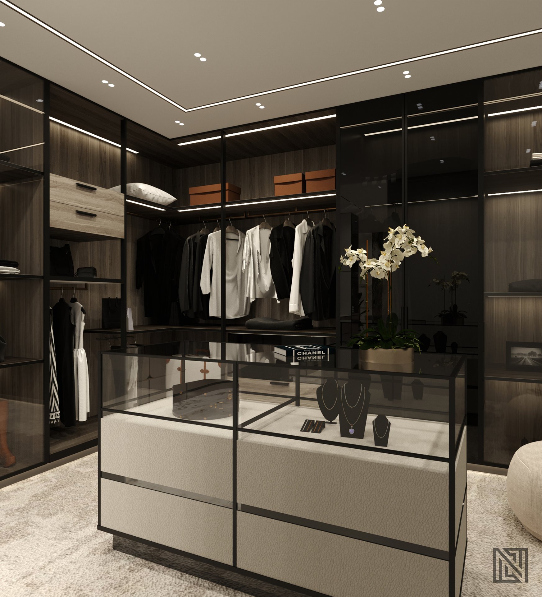 Bath & Dressing Room — interior, view 4 of 4, UAE. 3ds Max · Corona render by Nasmeer VM.