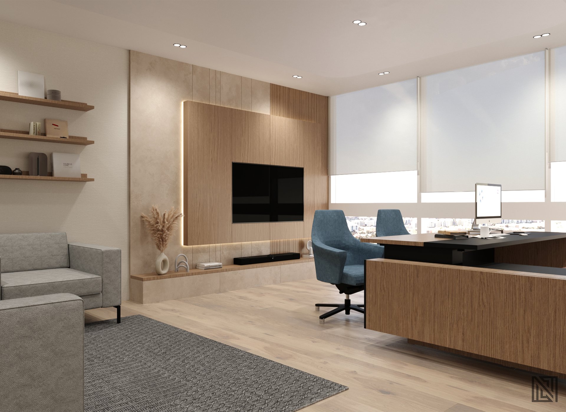 Burjeel Holdings — Office — commercial, view 13 of 17, UAE. 3ds Max · Corona render by Nasmeer VM.