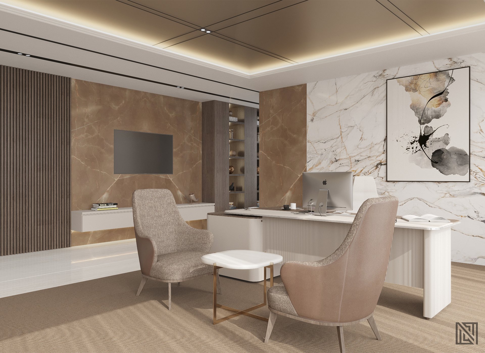 Burjeel Holdings — Office — commercial, view 4 of 17, UAE. 3ds Max · Corona render by Nasmeer VM.