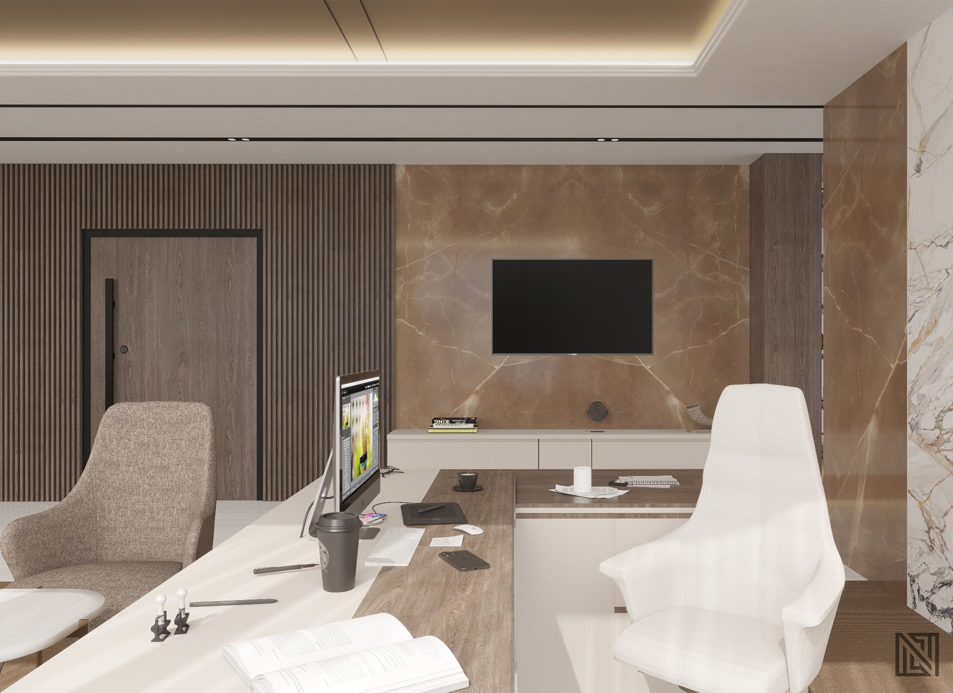 Burjeel Holdings — Office — commercial, view 5 of 17, UAE. 3ds Max · Corona render by Nasmeer VM.