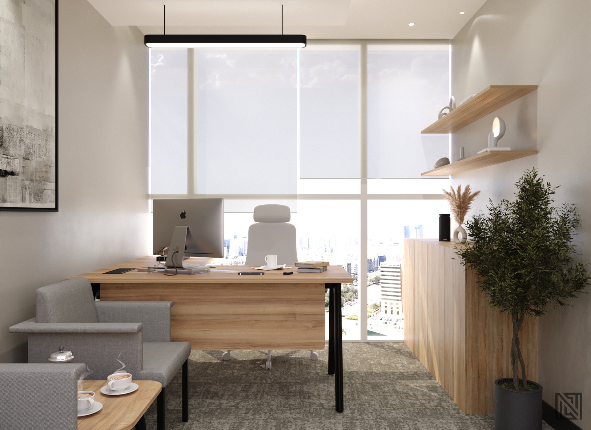 Burjeel Holdings — Office — commercial, view 8 of 17, UAE. 3ds Max · Corona render by Nasmeer VM.