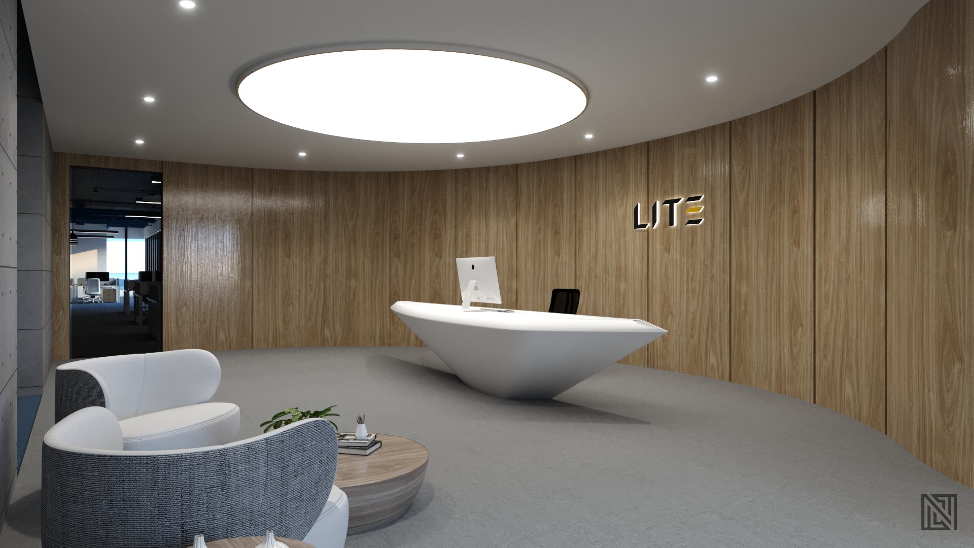 Colliers Office — commercial, view 3 of 9, UAE. 3ds Max · Corona render by Nasmeer VM.