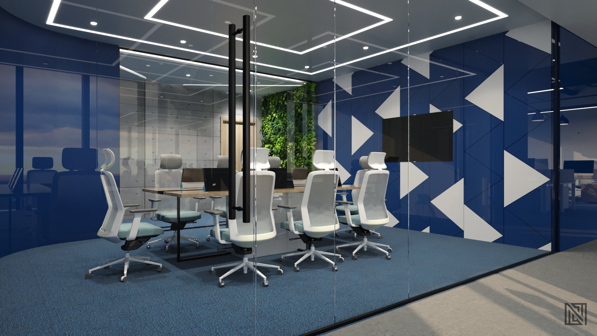 Colliers Office — commercial, view 7 of 9, UAE. 3ds Max · Corona render by Nasmeer VM.