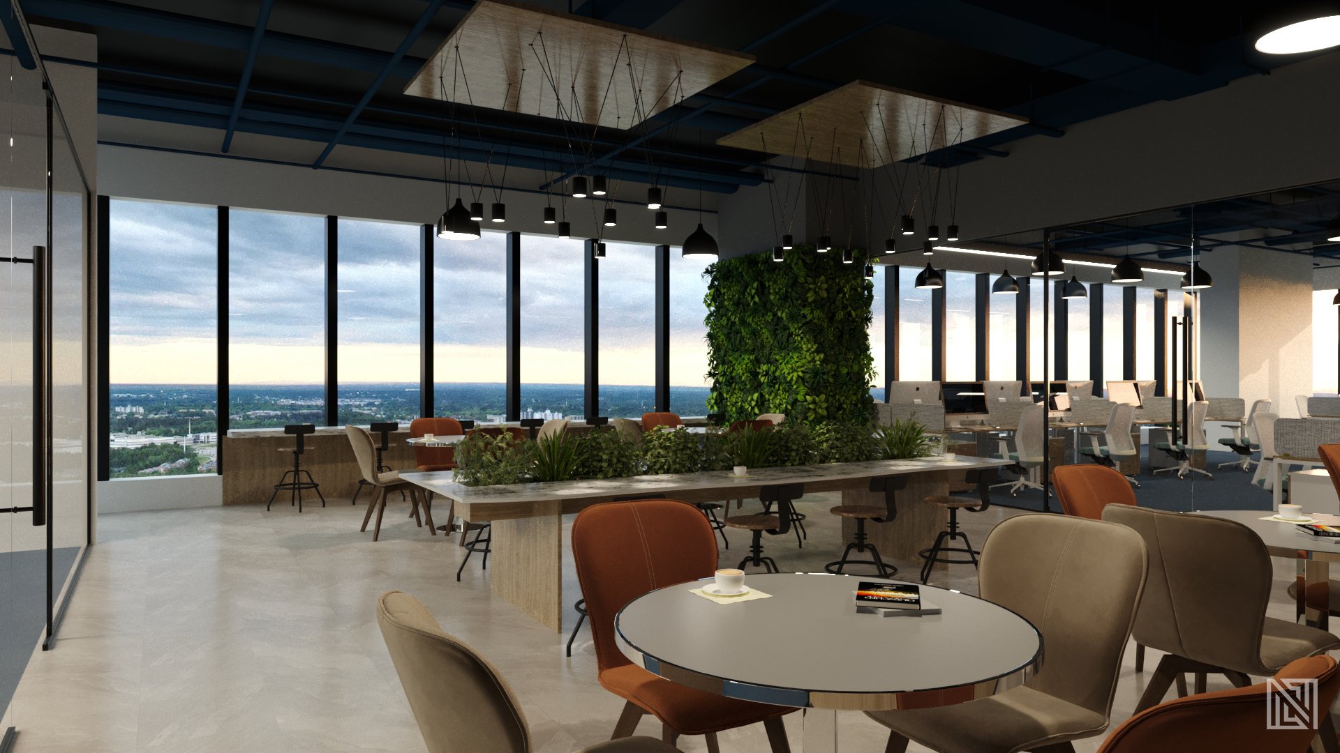Colliers Office — commercial, view 9 of 9, UAE. 3ds Max · Corona render by Nasmeer VM.