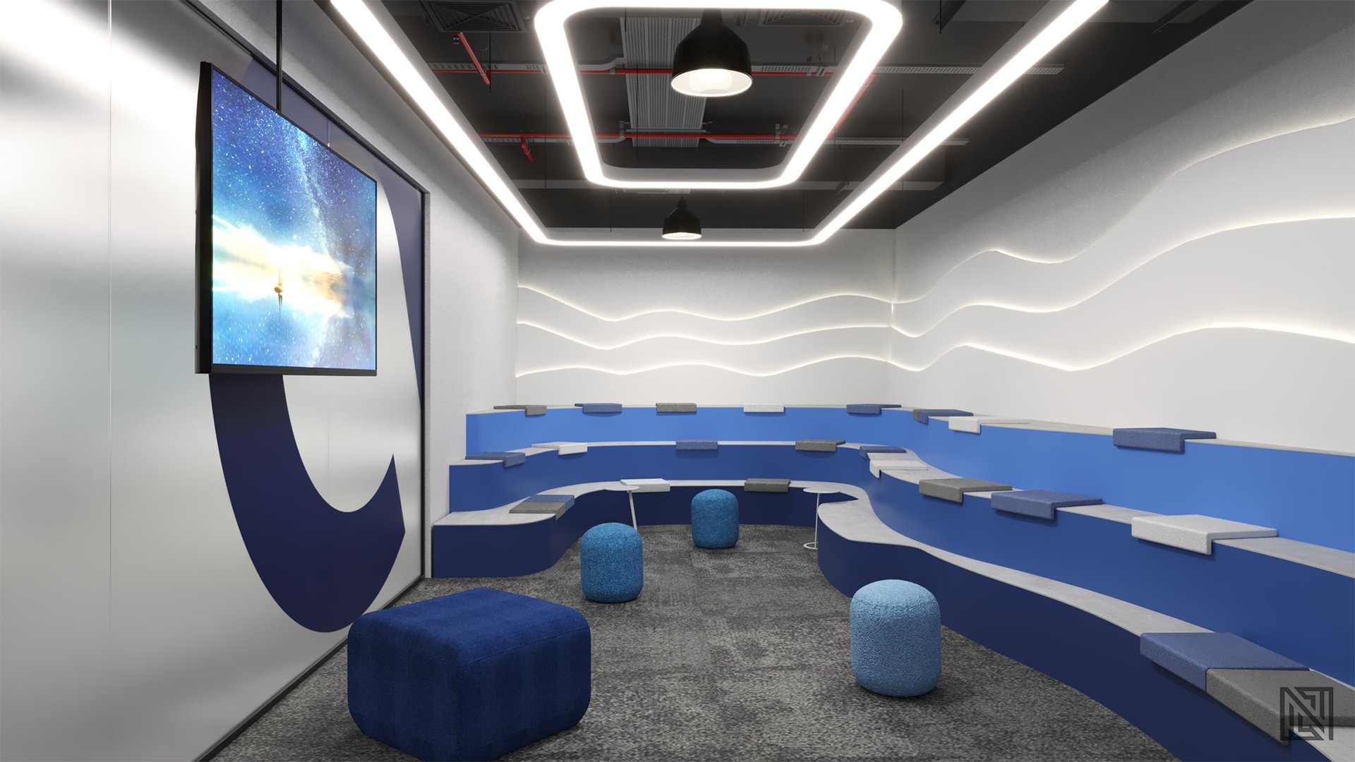 Contango Office — commercial, view 2 of 5, UAE. 3ds Max · V-Ray render by Nasmeer VM.