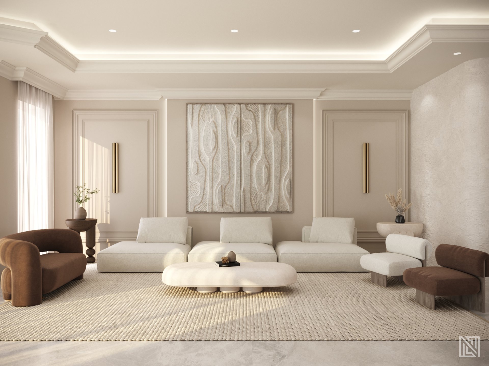 Contemporary Villa — architecture, view 2 of 6, UAE. 3ds Max · Corona render by Nasmeer VM.