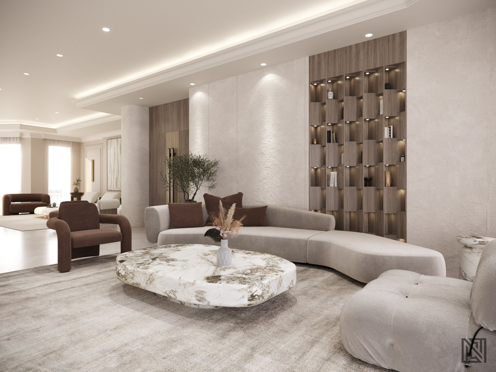 Contemporary Villa — architecture, view 4 of 6, UAE. 3ds Max · Corona render by Nasmeer VM.