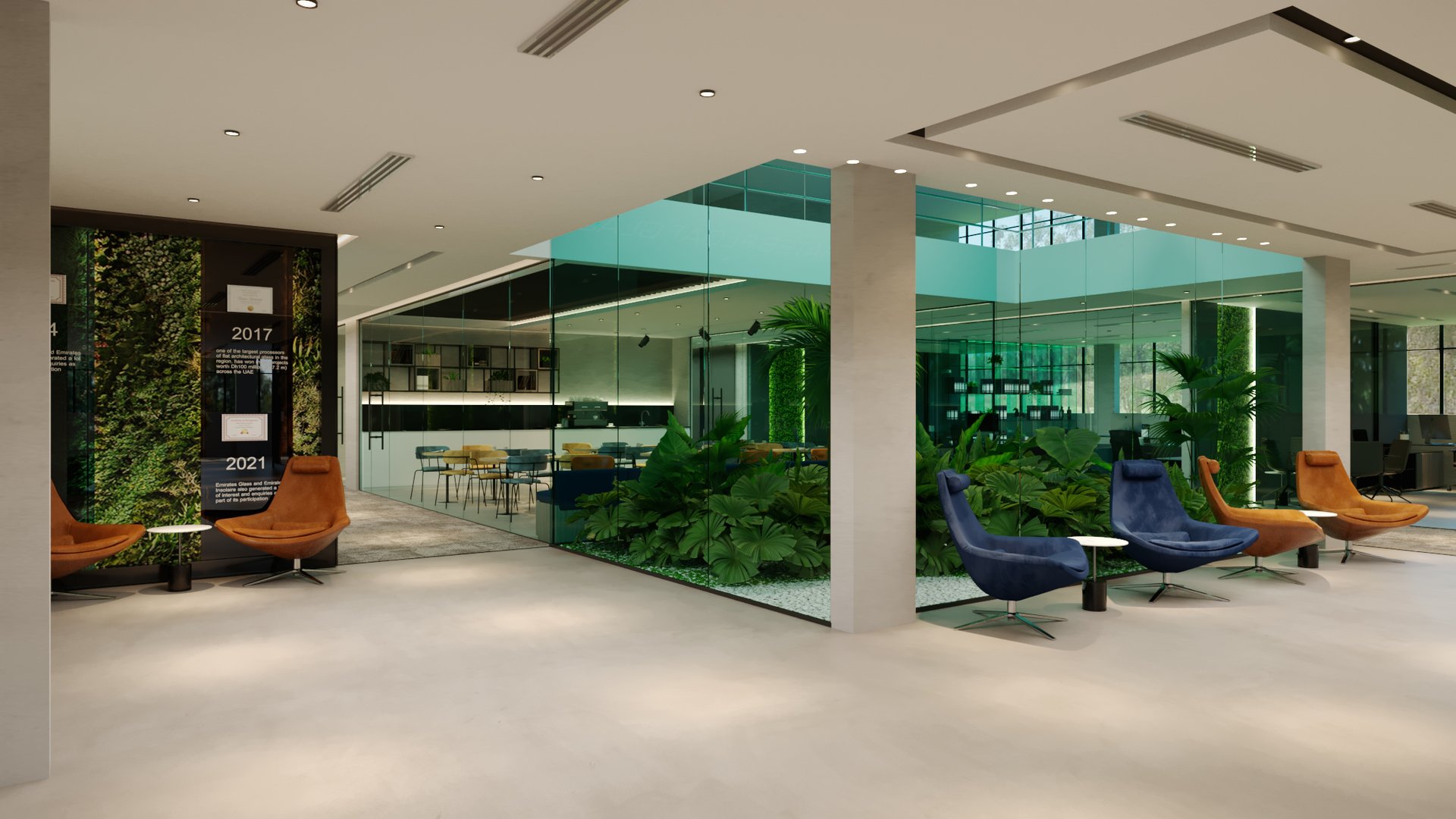 Emirates Float Glass — Office — commercial, view 11 of 39, UAE. 3ds Max · Corona render by Nasmeer VM.