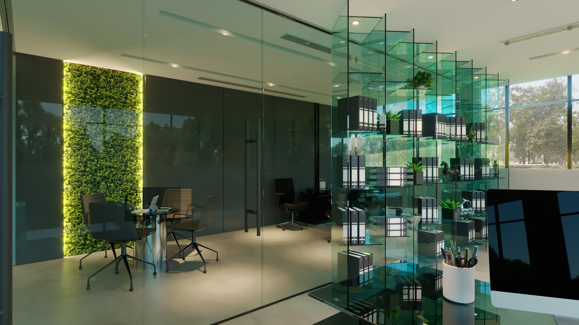 Emirates Float Glass — Office — commercial, view 17 of 39, UAE. 3ds Max · Corona render by Nasmeer VM.