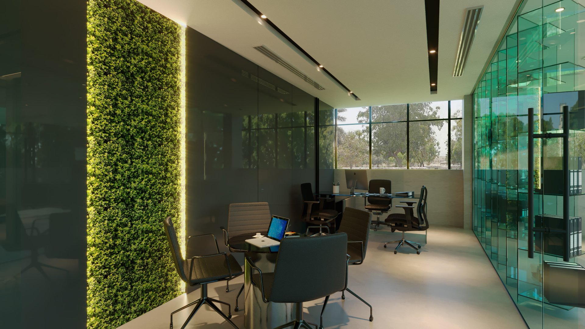 Emirates Float Glass — Office — commercial, view 18 of 39, UAE. 3ds Max · Corona render by Nasmeer VM.