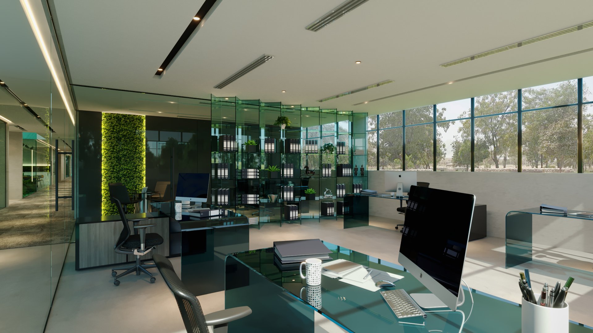 Emirates Float Glass — Office — commercial, view 19 of 39, UAE. 3ds Max · Corona render by Nasmeer VM.