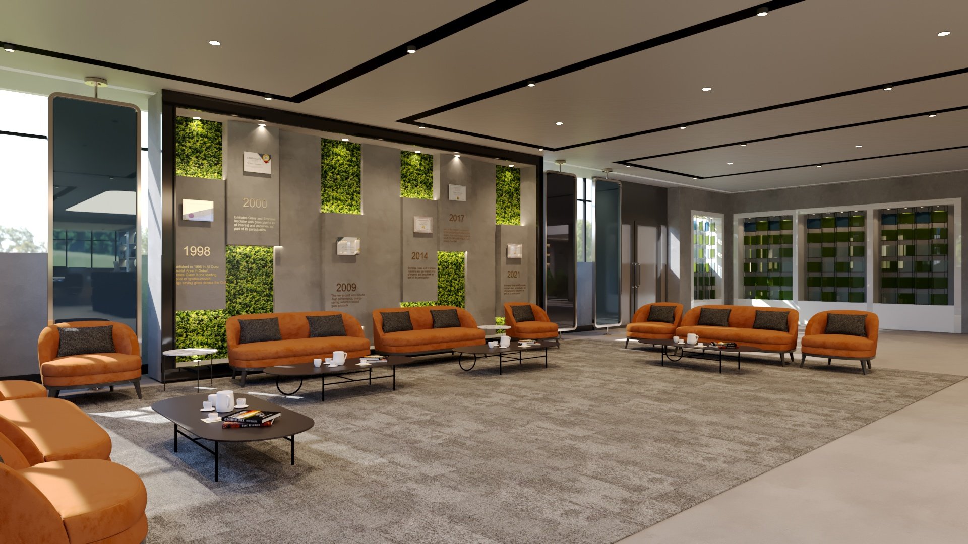 Emirates Float Glass — Office — commercial, view 24 of 39, UAE. 3ds Max · Corona render by Nasmeer VM.