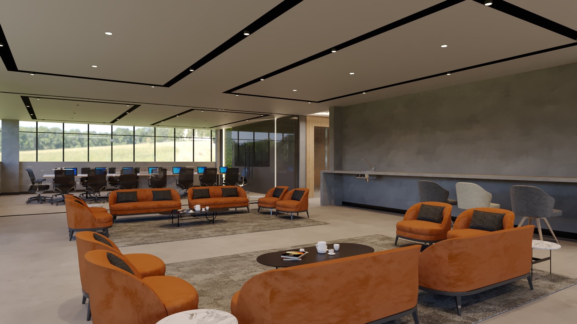 Emirates Float Glass — Office — commercial, view 25 of 39, UAE. 3ds Max · Corona render by Nasmeer VM.