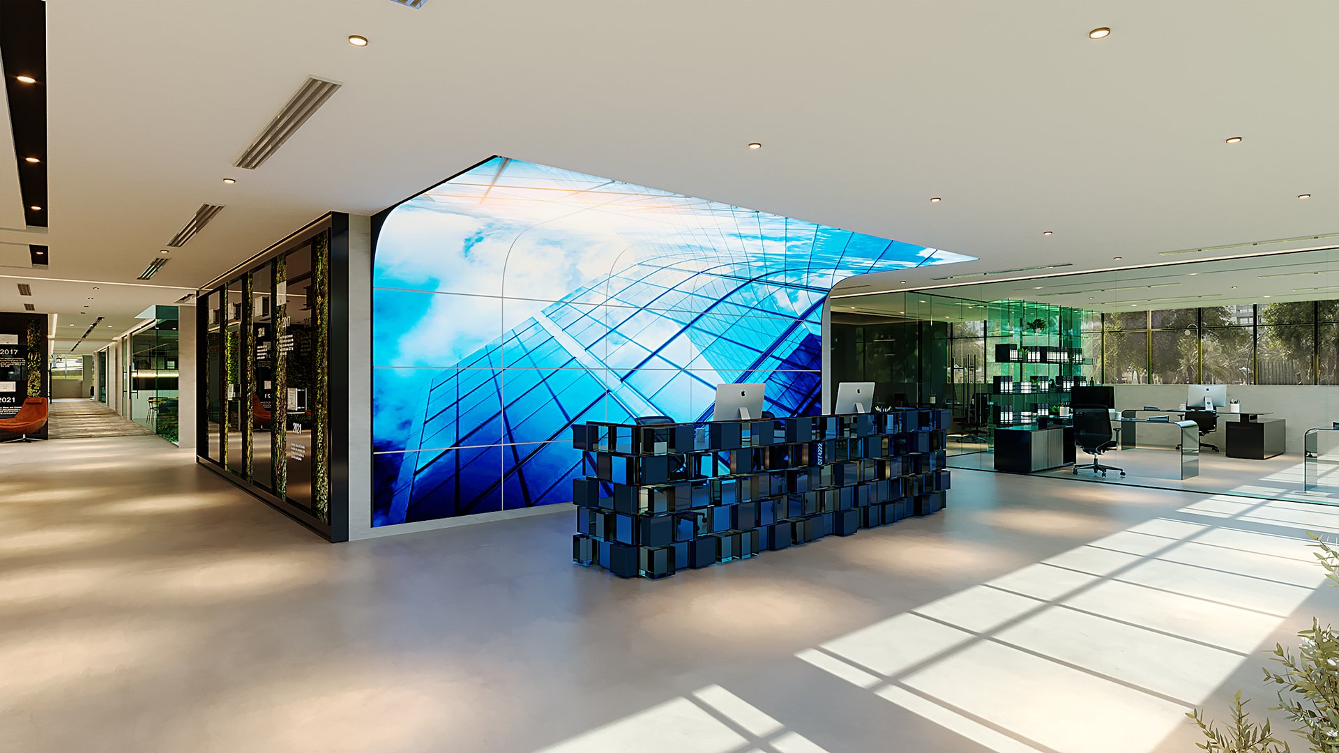Emirates Float Glass — Office — commercial, view 3 of 39, UAE. 3ds Max · Corona render by Nasmeer VM.