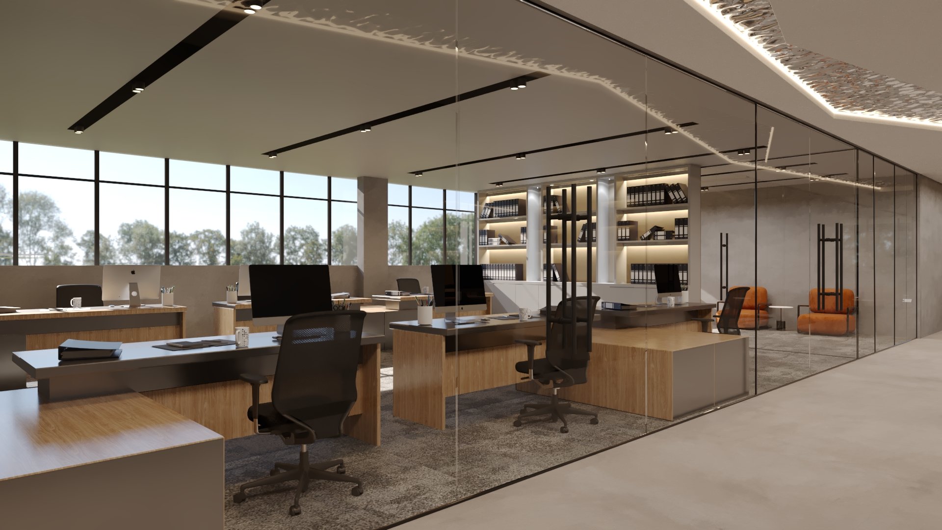 Emirates Float Glass — Office — commercial, view 36 of 39, UAE. 3ds Max · Corona render by Nasmeer VM.