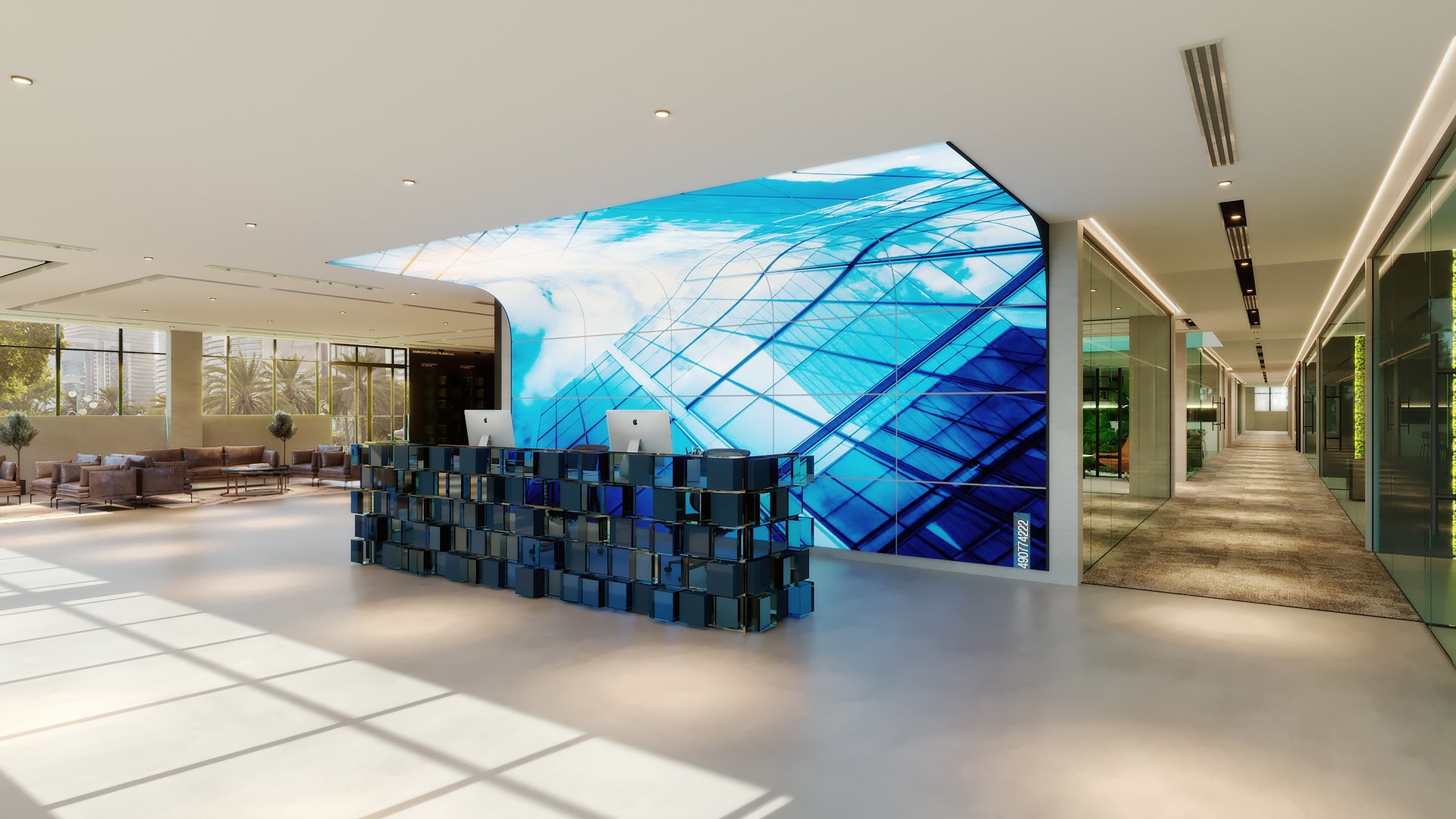 Emirates Float Glass — Office — commercial, view 4 of 39, UAE. 3ds Max · Corona render by Nasmeer VM.