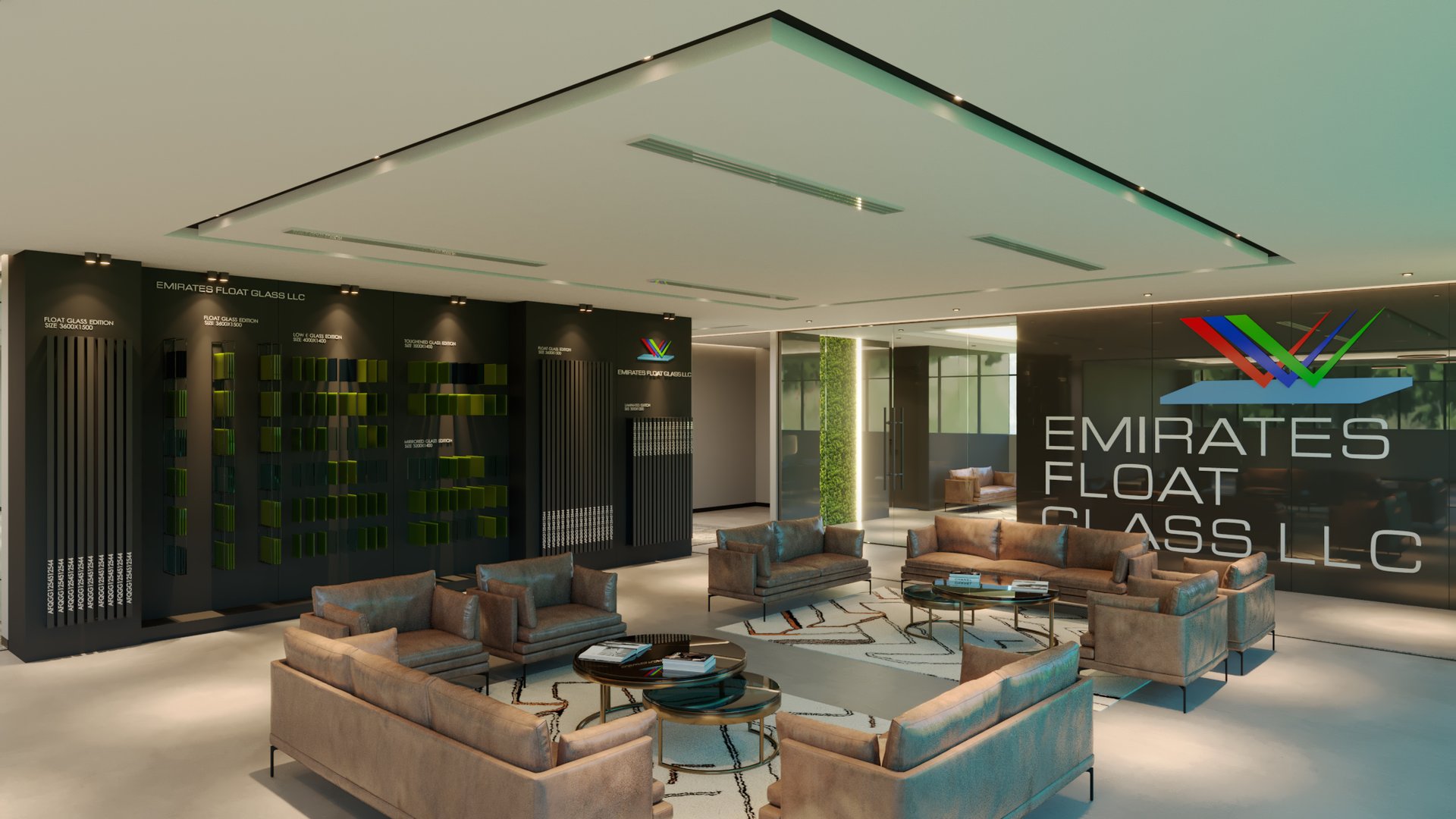 Emirates Float Glass — Office — commercial, view 7 of 39, UAE. 3ds Max · Corona render by Nasmeer VM.