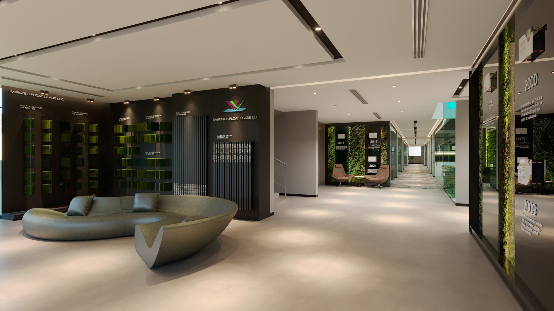 Emirates Float Glass — Office — commercial, view 8 of 39, UAE. 3ds Max · Corona render by Nasmeer VM.